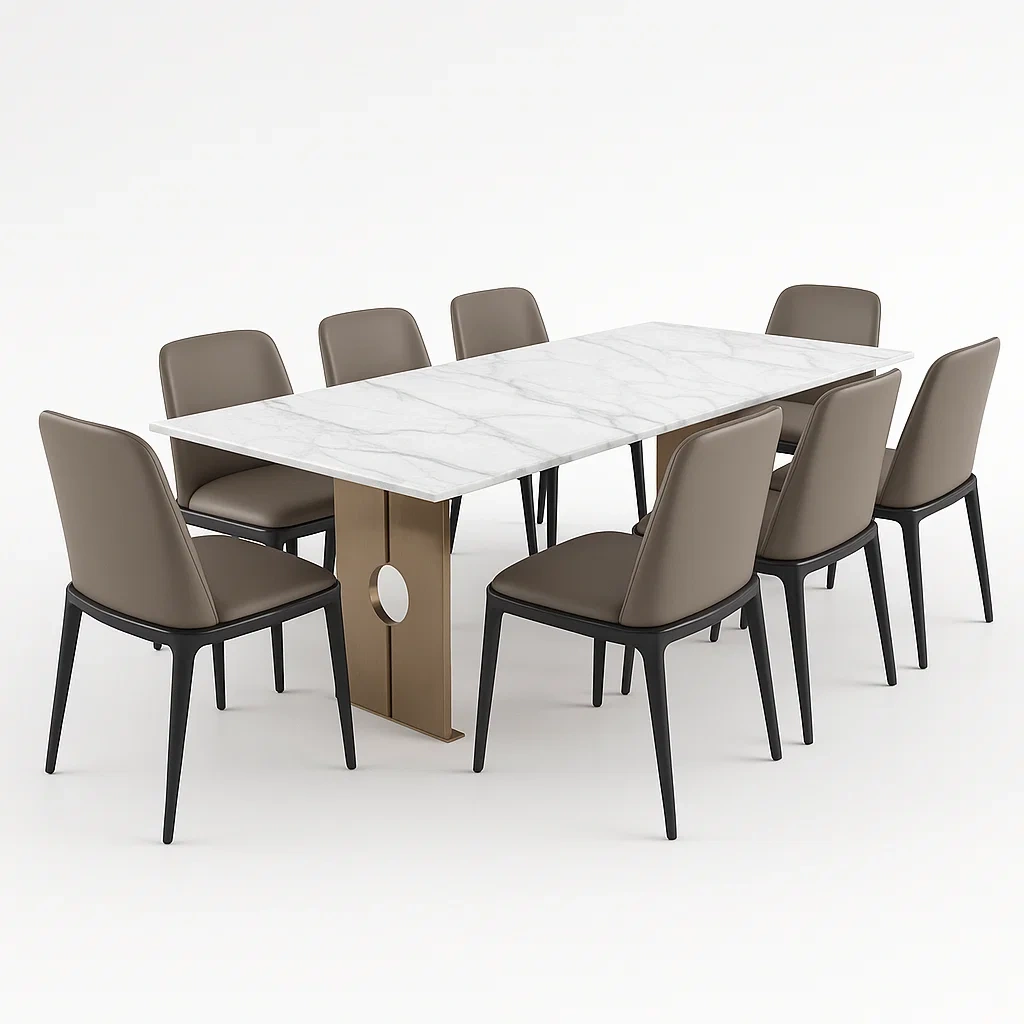 Küchen und Esszimmermöbel,Esstisch und Stühle Set-Nestaveloa