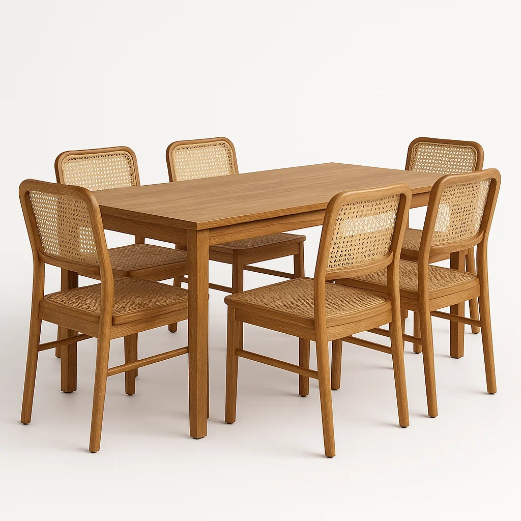 Küchen und Esszimmermöbel,Esstisch und Stühle Set-Nestaveloa
