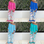 Blouse And Wide-Leg Pants Set