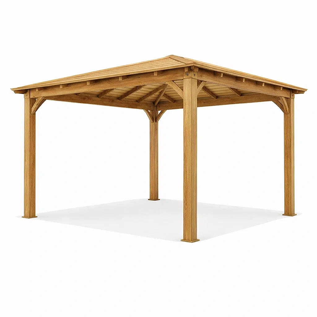 Pavillon aus Kiefernholz 300x300x270 cm-Furniavexo
