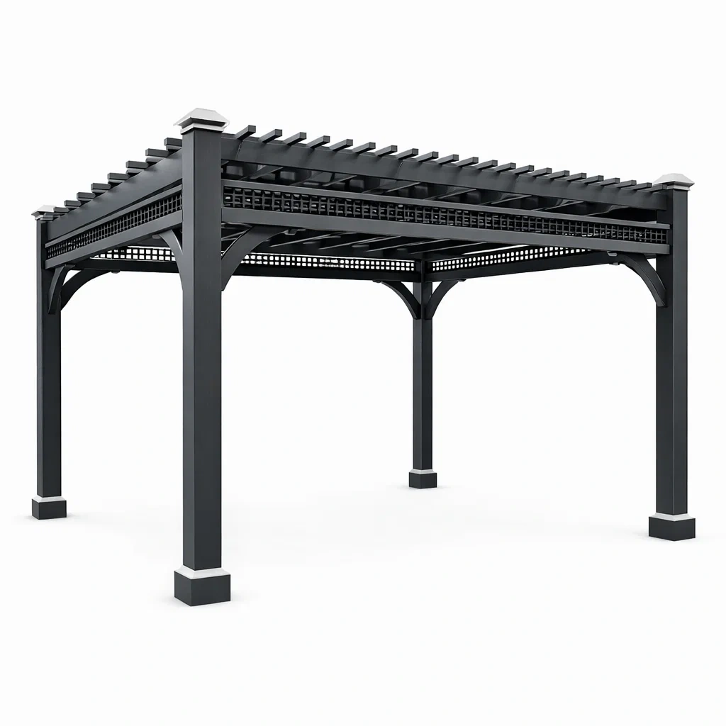 Aluminium Pergola 3x4m Anthrazit-Furniavexo
