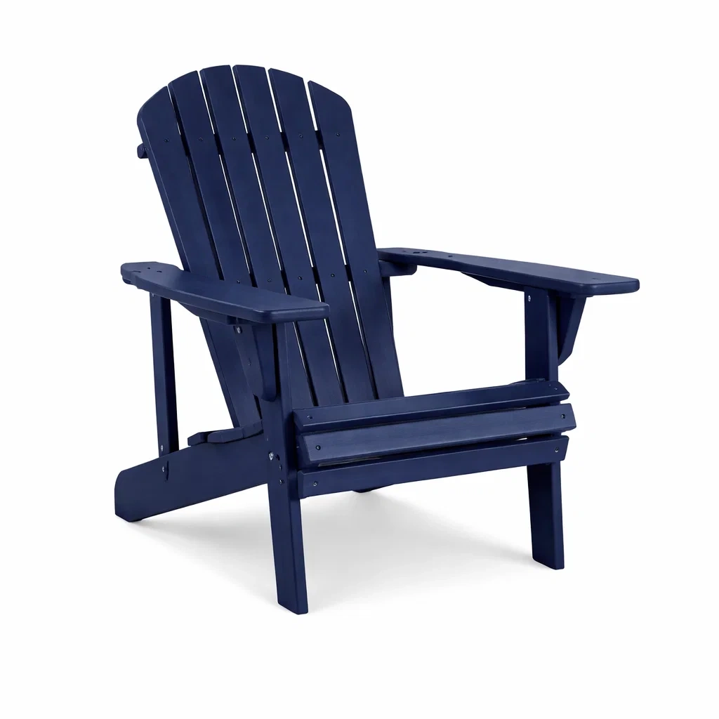 Adirondack Stuhl aus Polyethylen Blau-Furniavexo