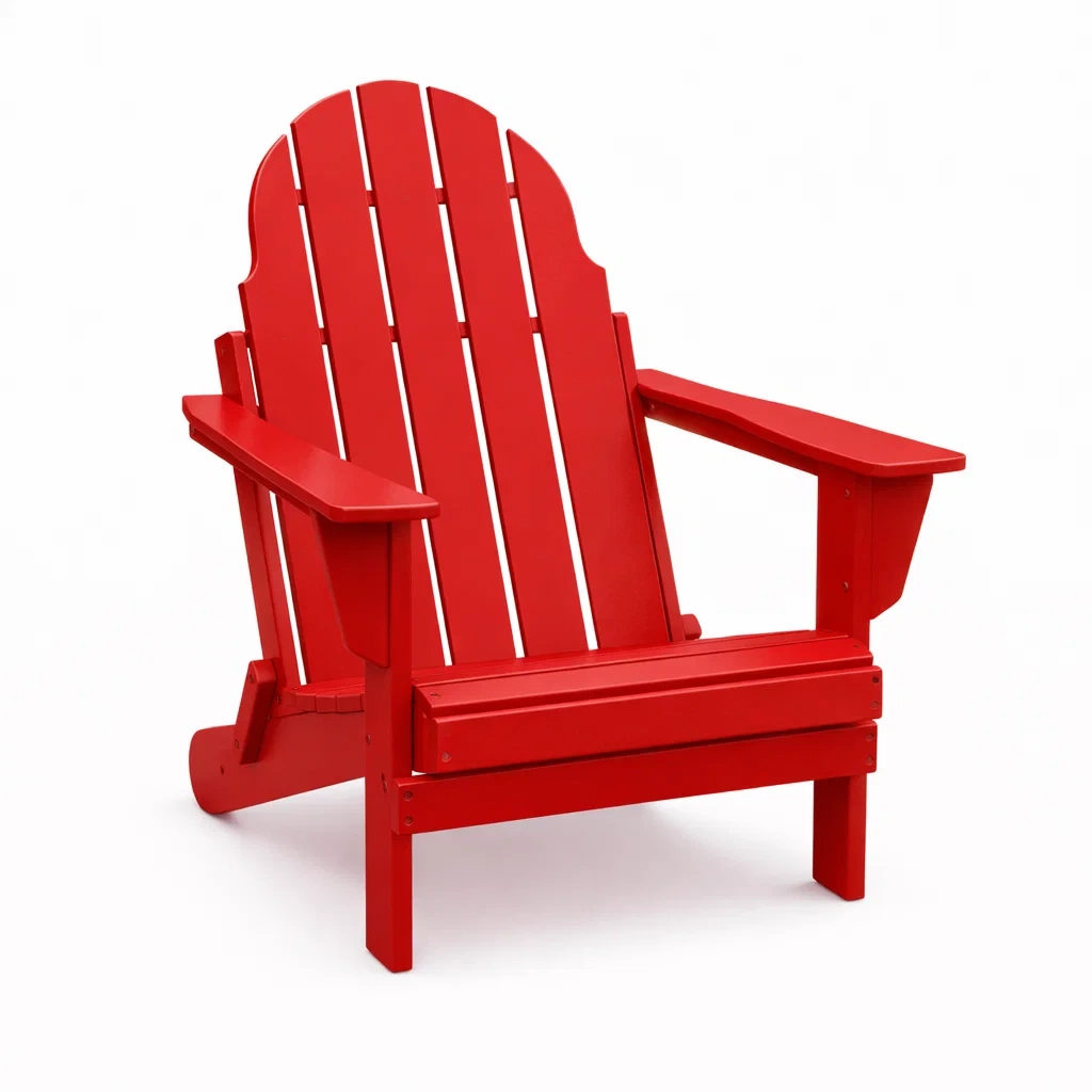 Adirondack Gartenstuhl Holz Rot-Furniavexo