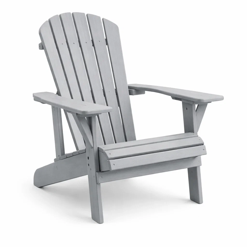Gartenstuhl Adirondack Holz Grau 75x88x90 cm-Furniavexo