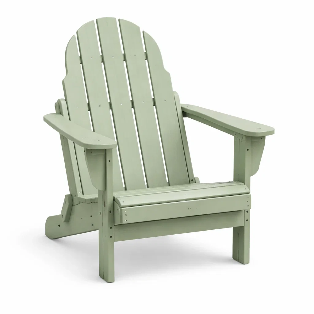 Adirondack Gartenstuhl aus Holz Grün-Furniavexo
