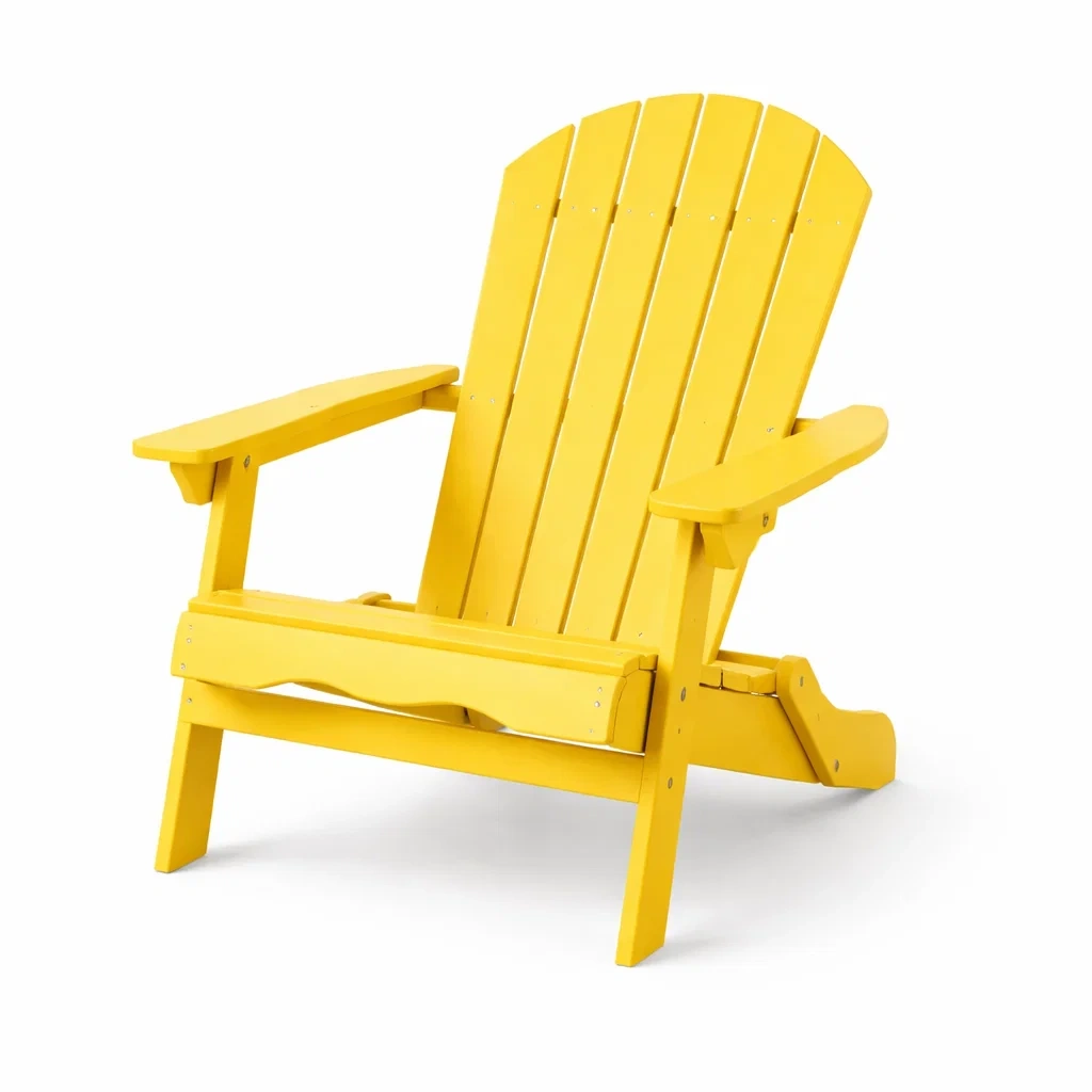 Adirondack Gartenstuhl Holz Gelb 90x75x89 cm-Furniavexo