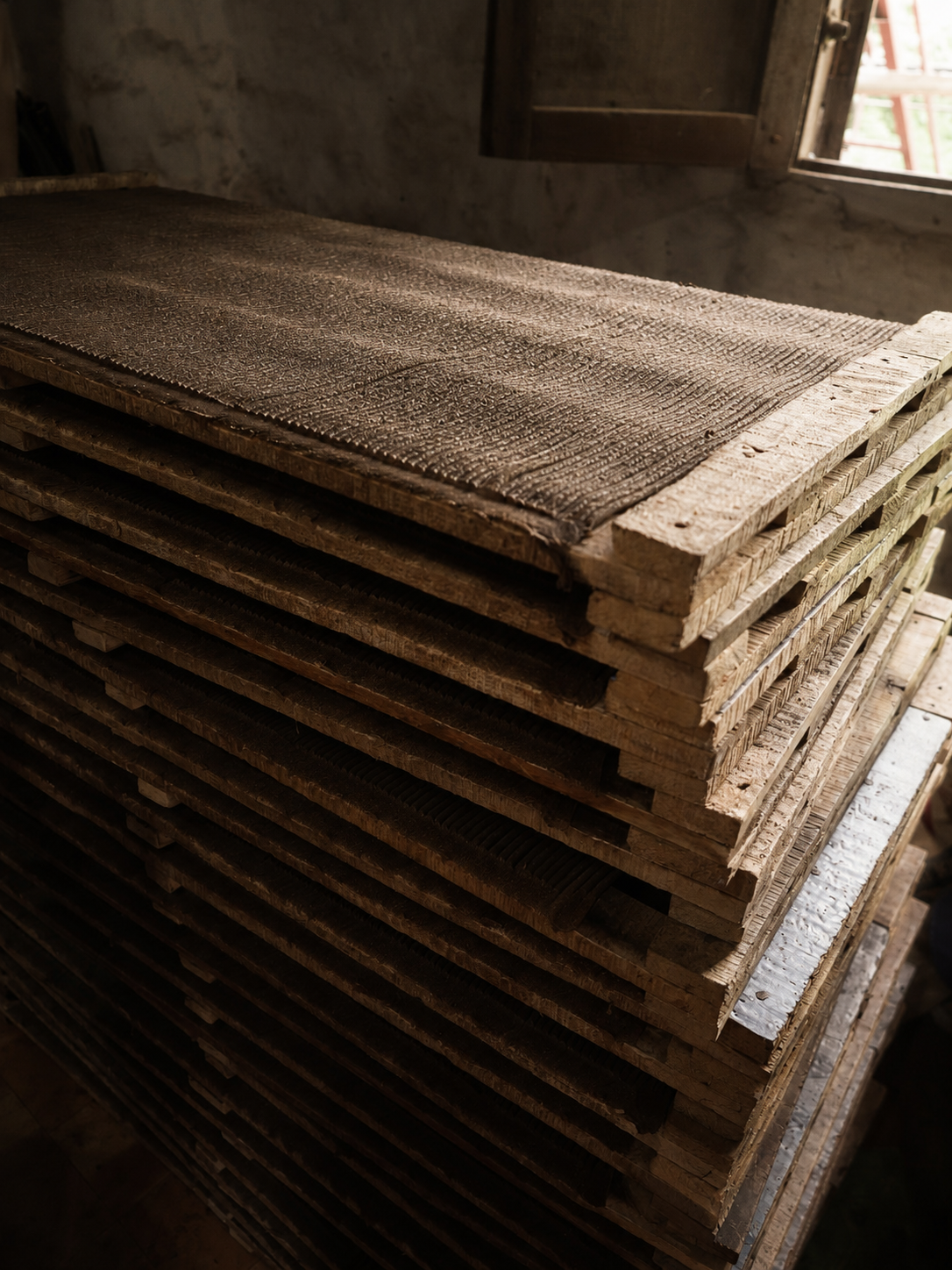 Finished hand-rolled Tibetan incense sticks
