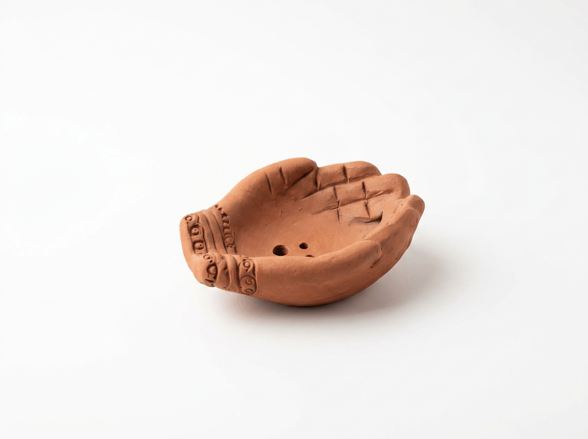Nepal Handmade Clay Incense Holder