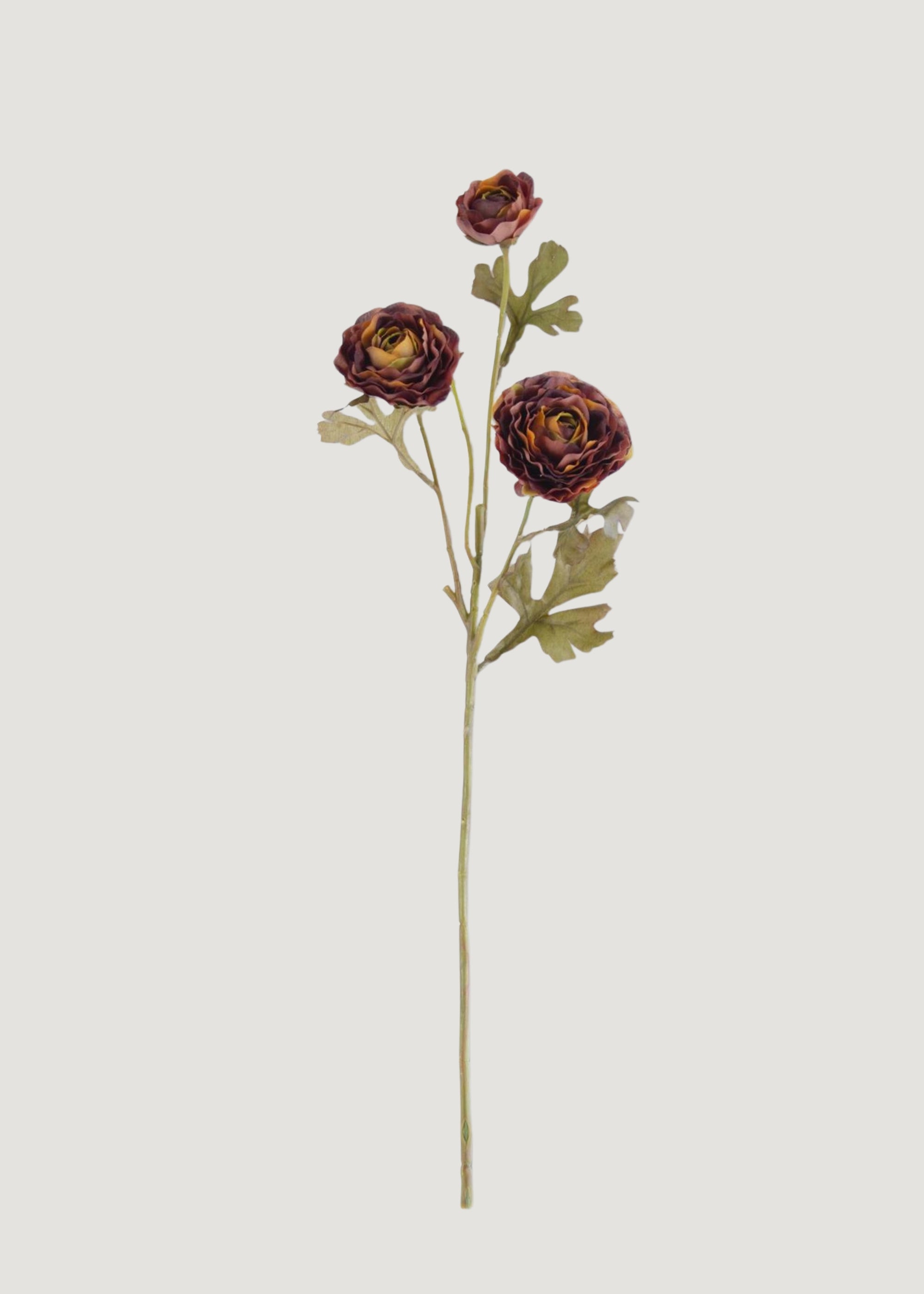 Plum and Orange Artificial Ranunculus