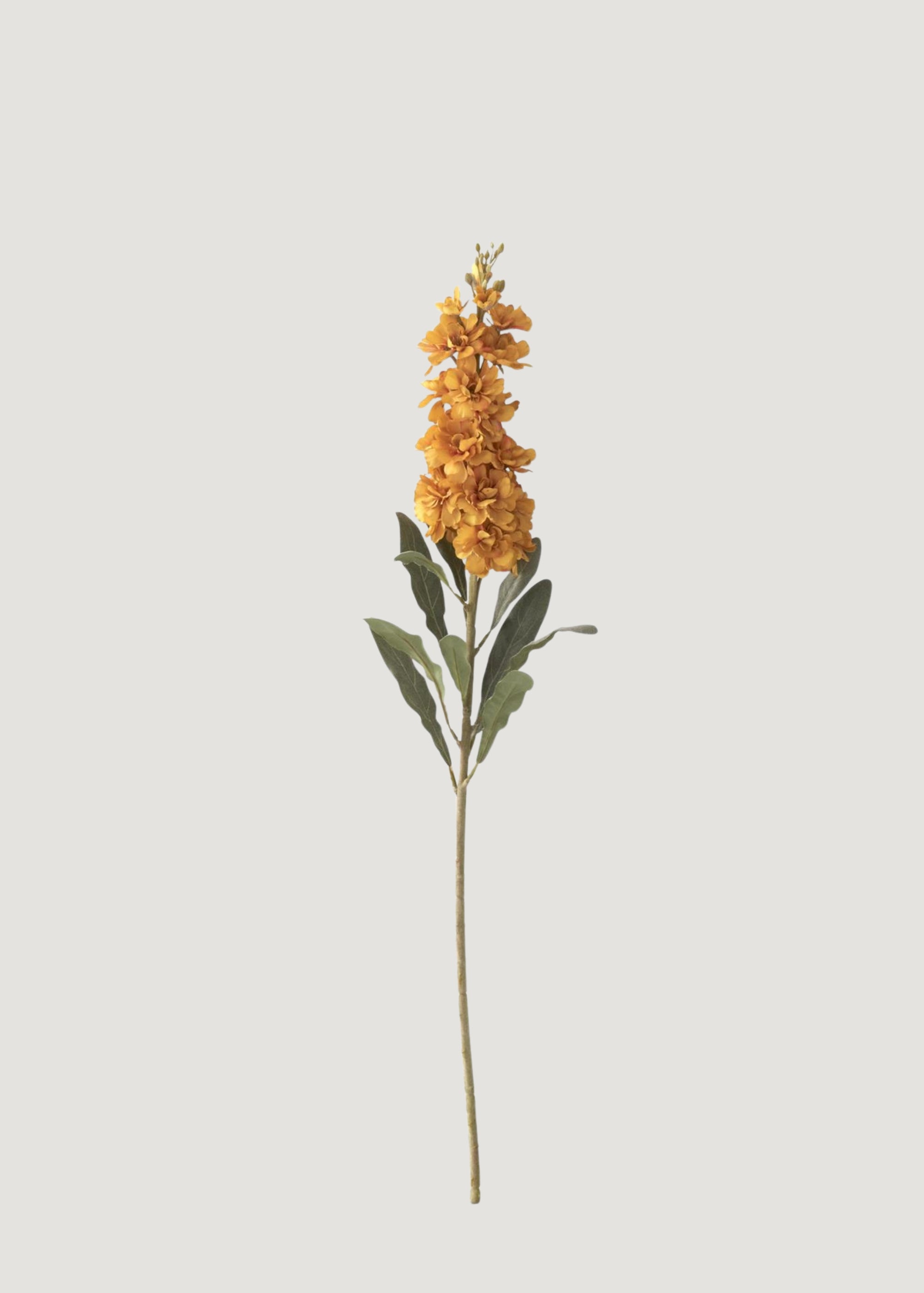 Artificial Stock Flower in Golden Yellow