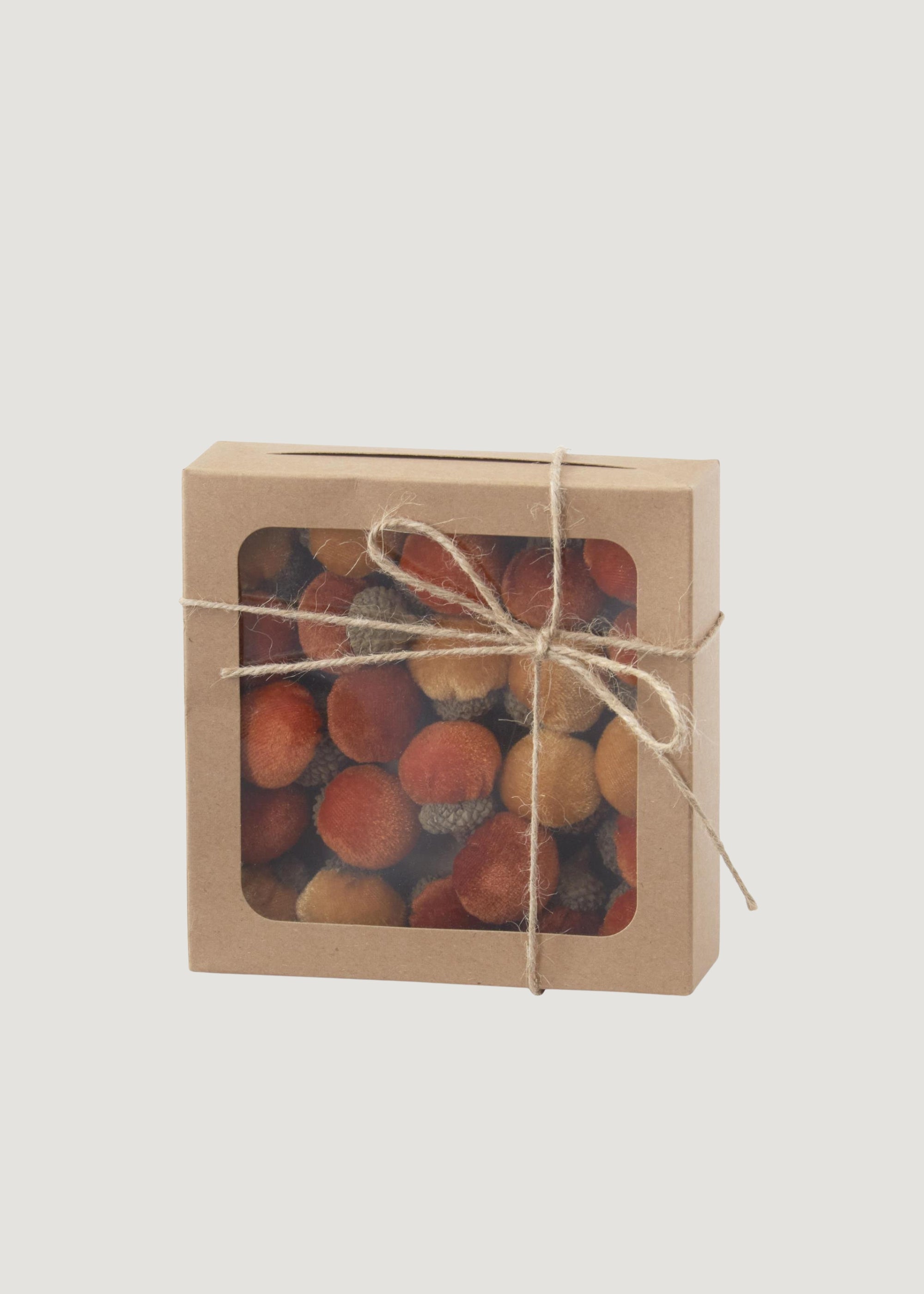 Set of Plush Velvet Acorn Fall Decorations