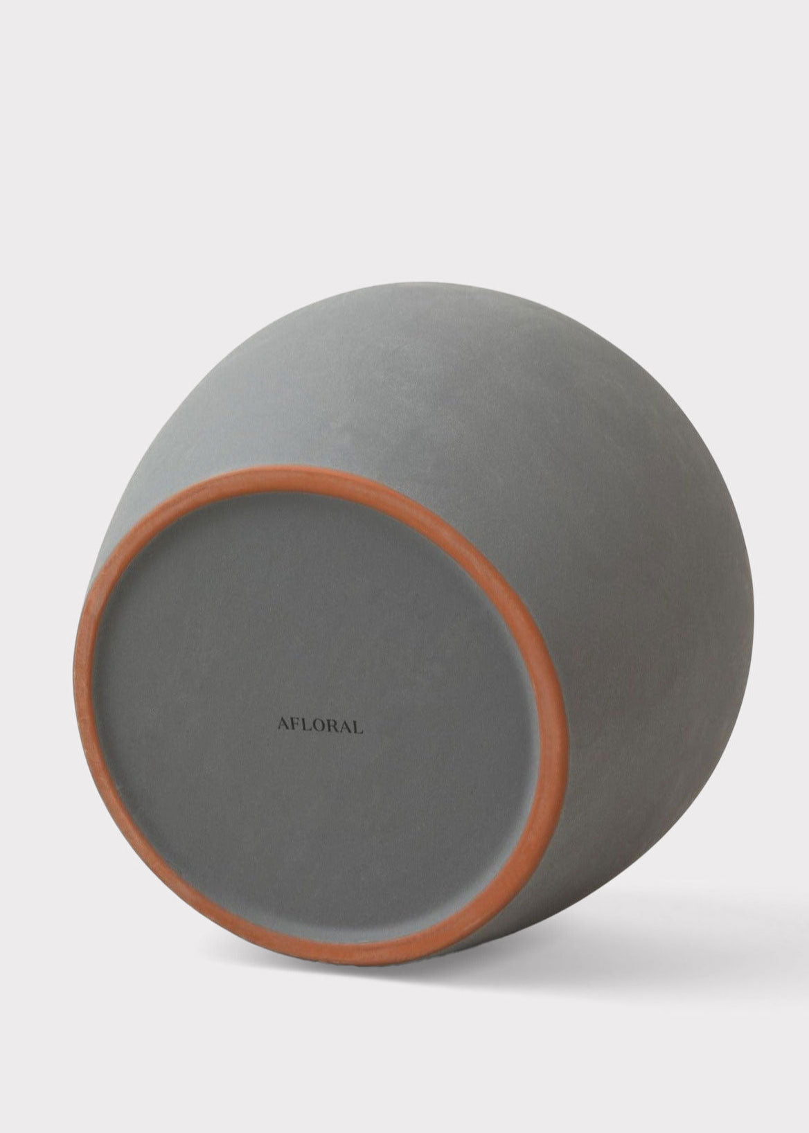 Bottom of Smokey Slate Clay Table Vase