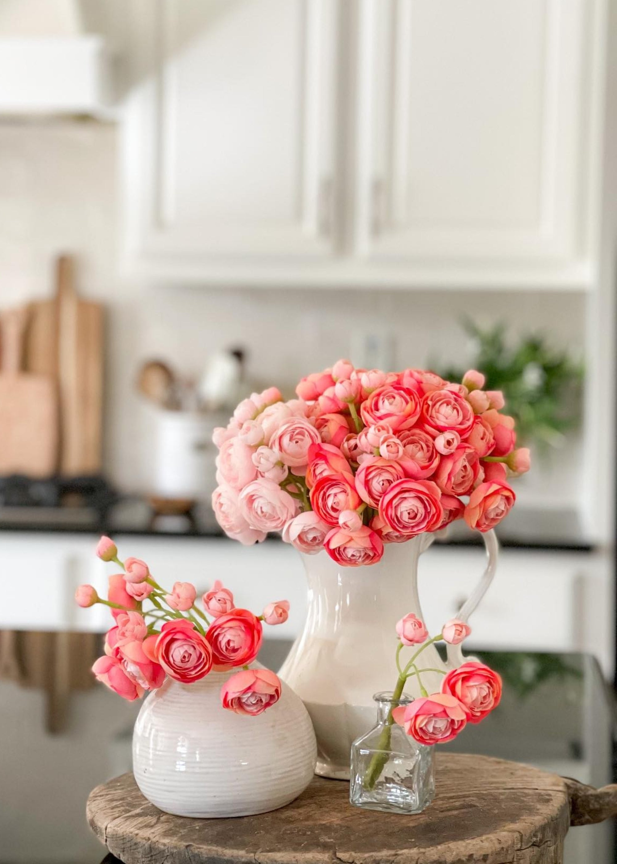 Pink Ranunculus Flowers