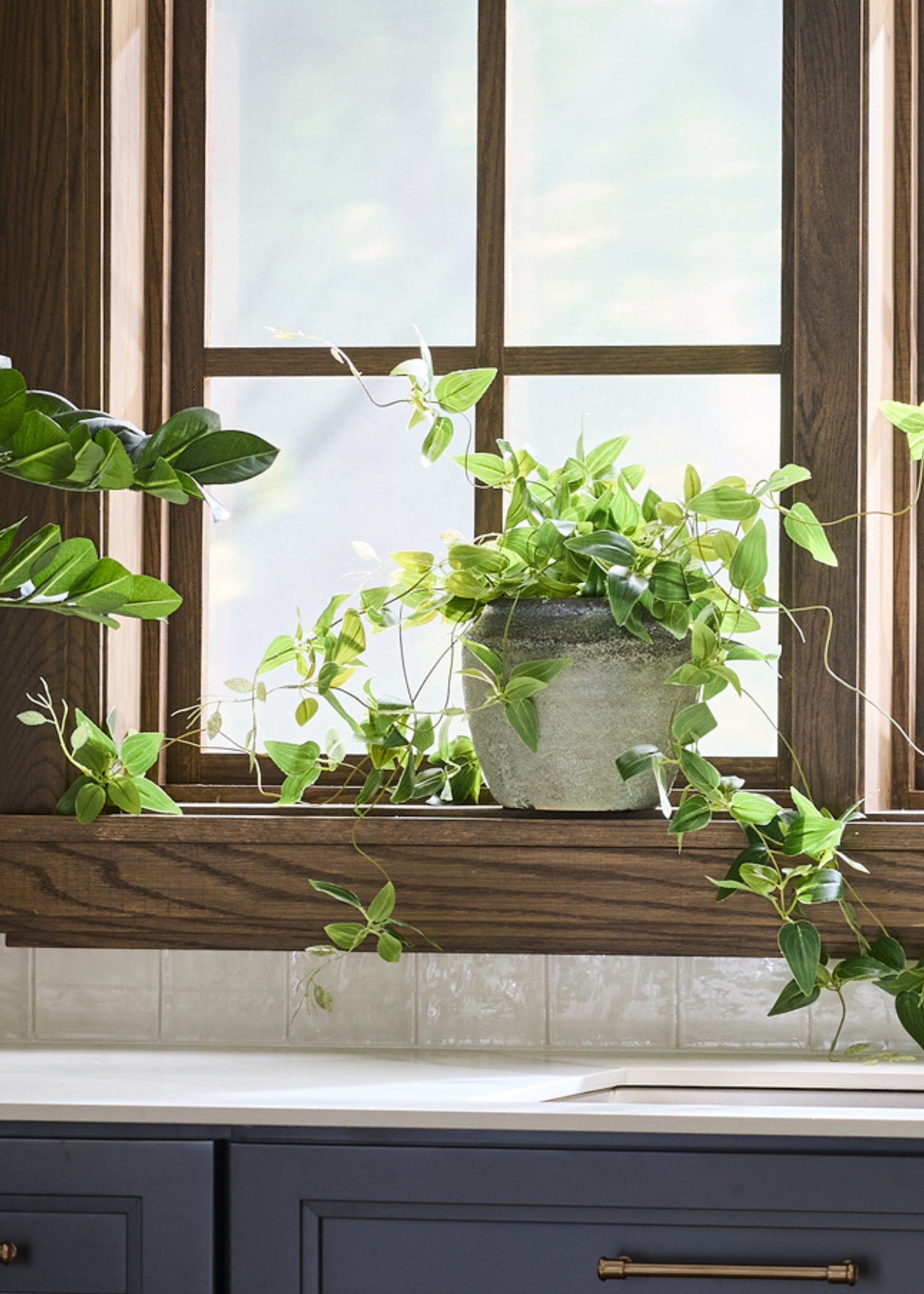 Artificial Plant in Earthy Pot