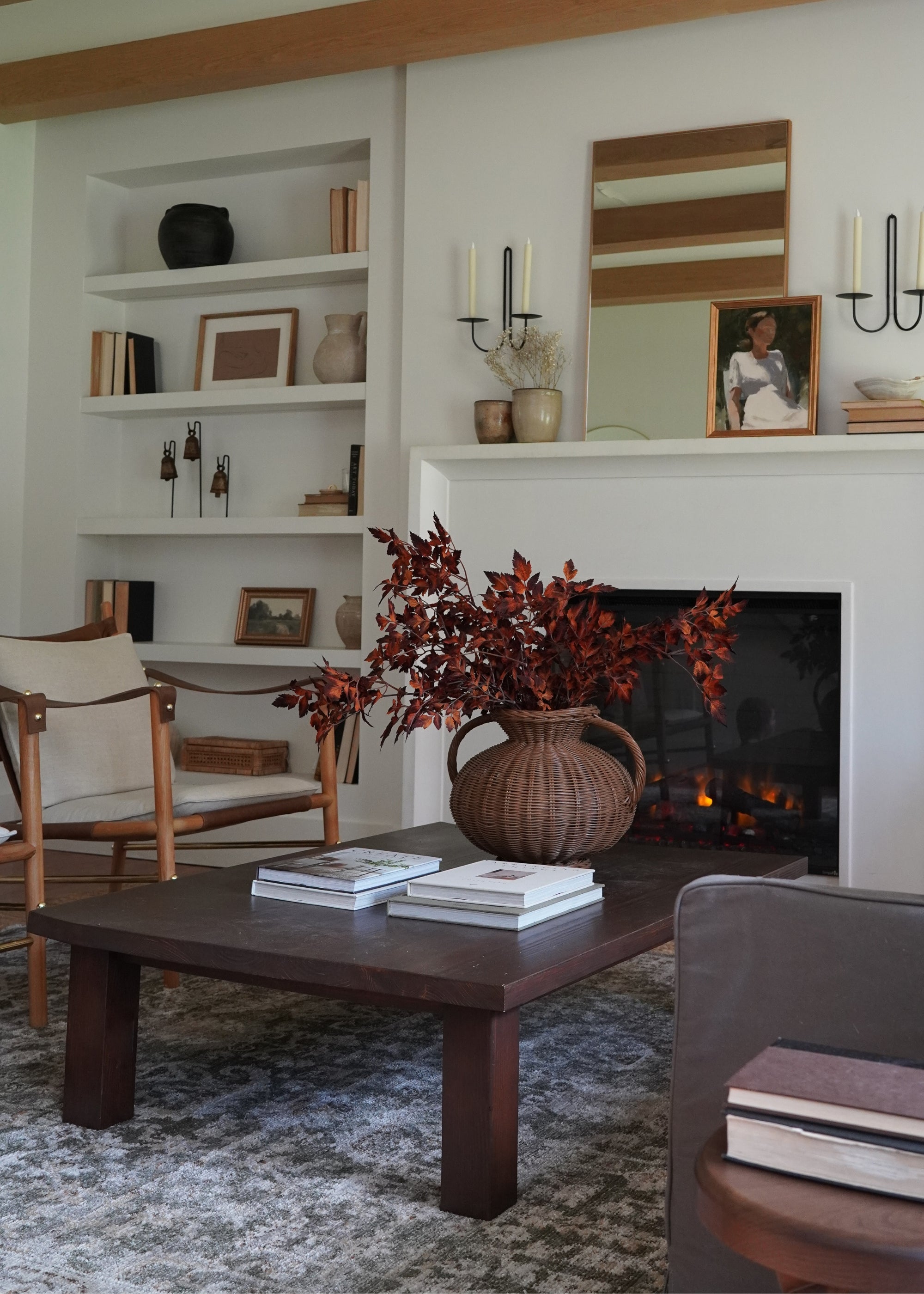 Decorating for Fall with Cimicifuga Leaves in Brown