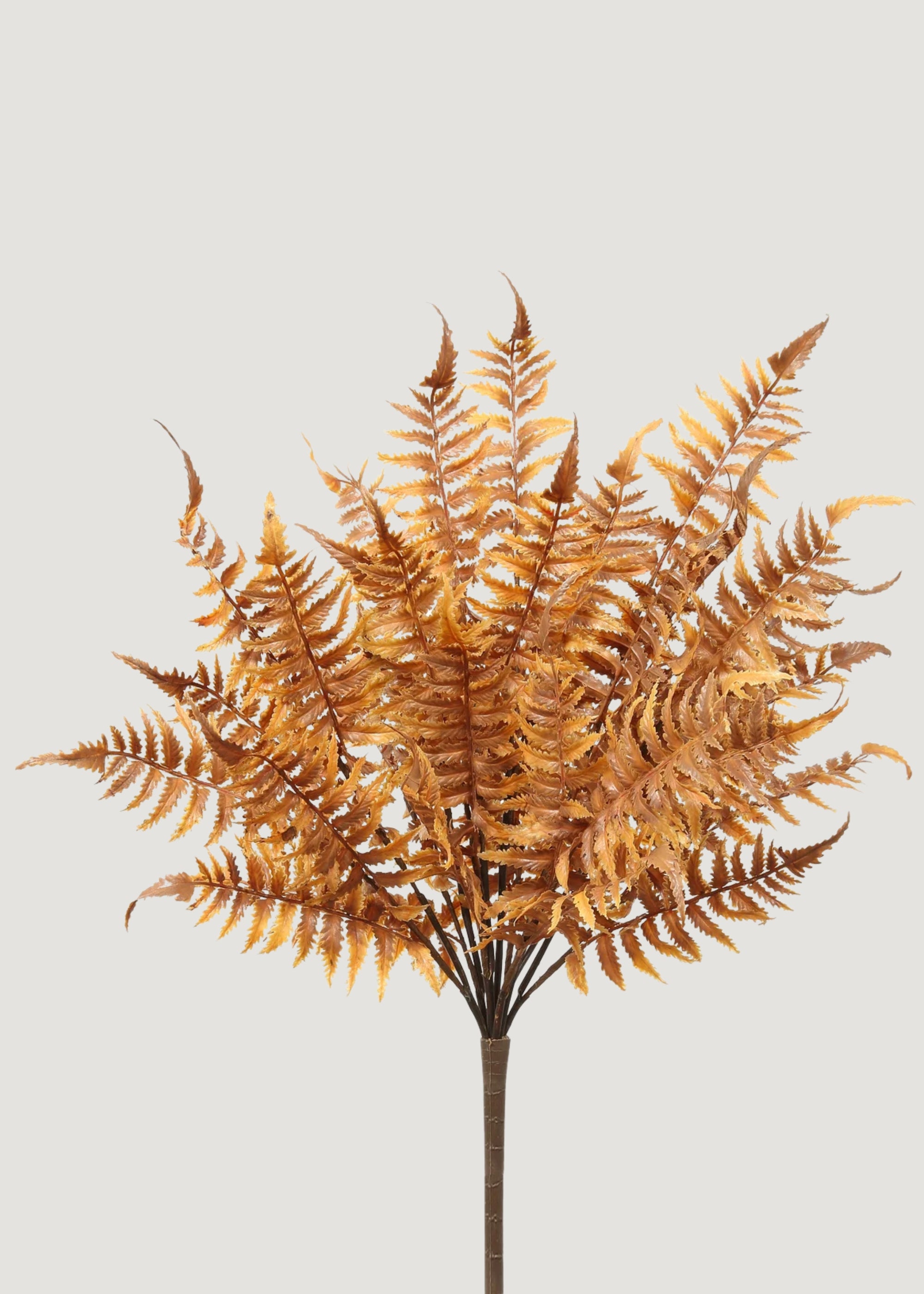 Artificial Fern Leaf Bush in Fall Hue