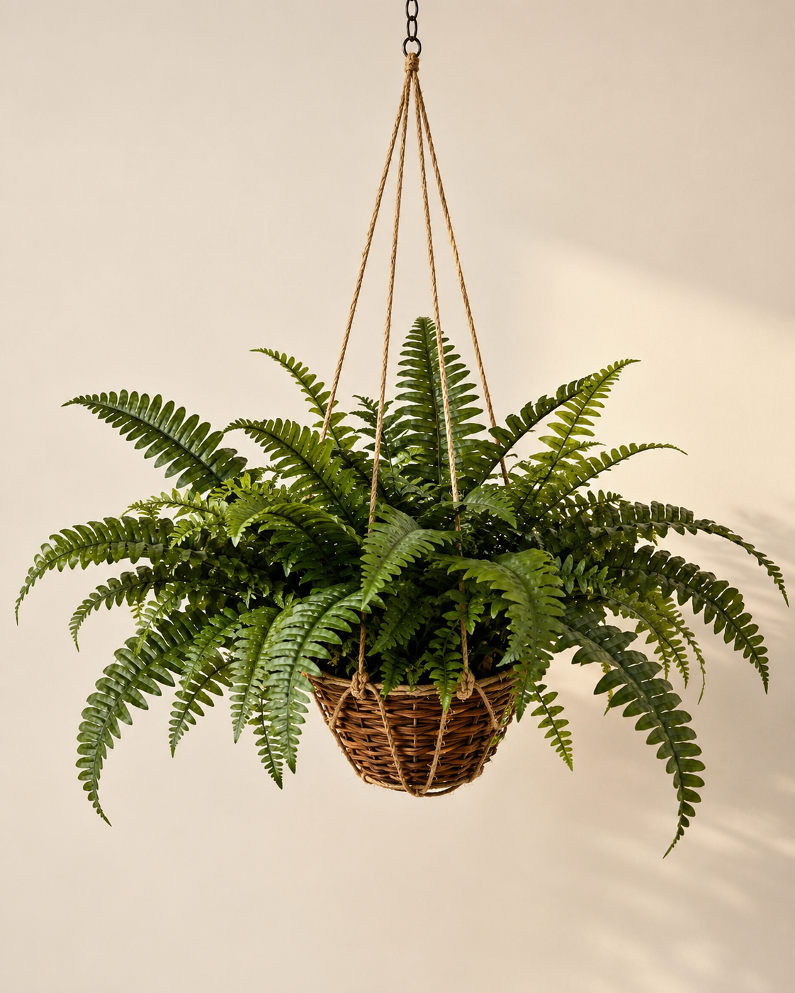 29" Realistic Boston Fern Hanging Basket