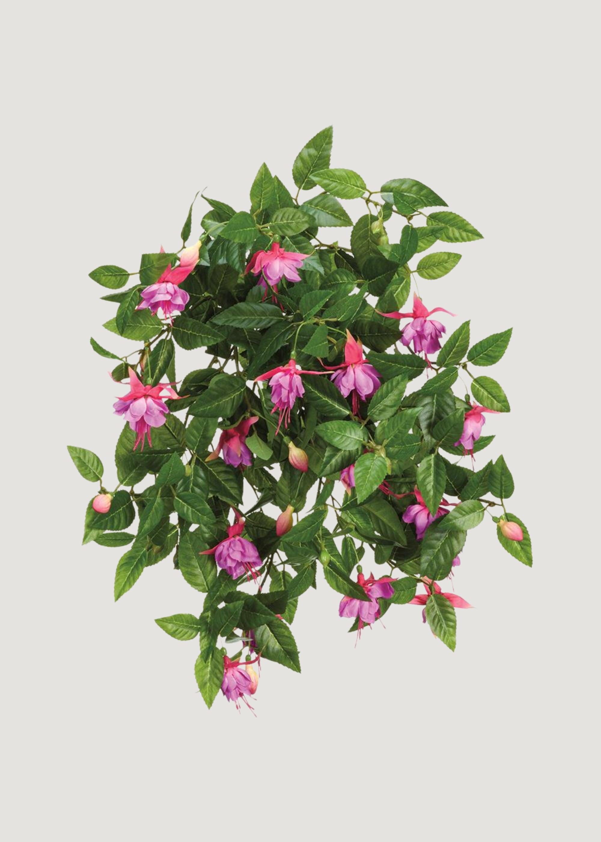 Artificial Fuchsia Flower Hanging Bush