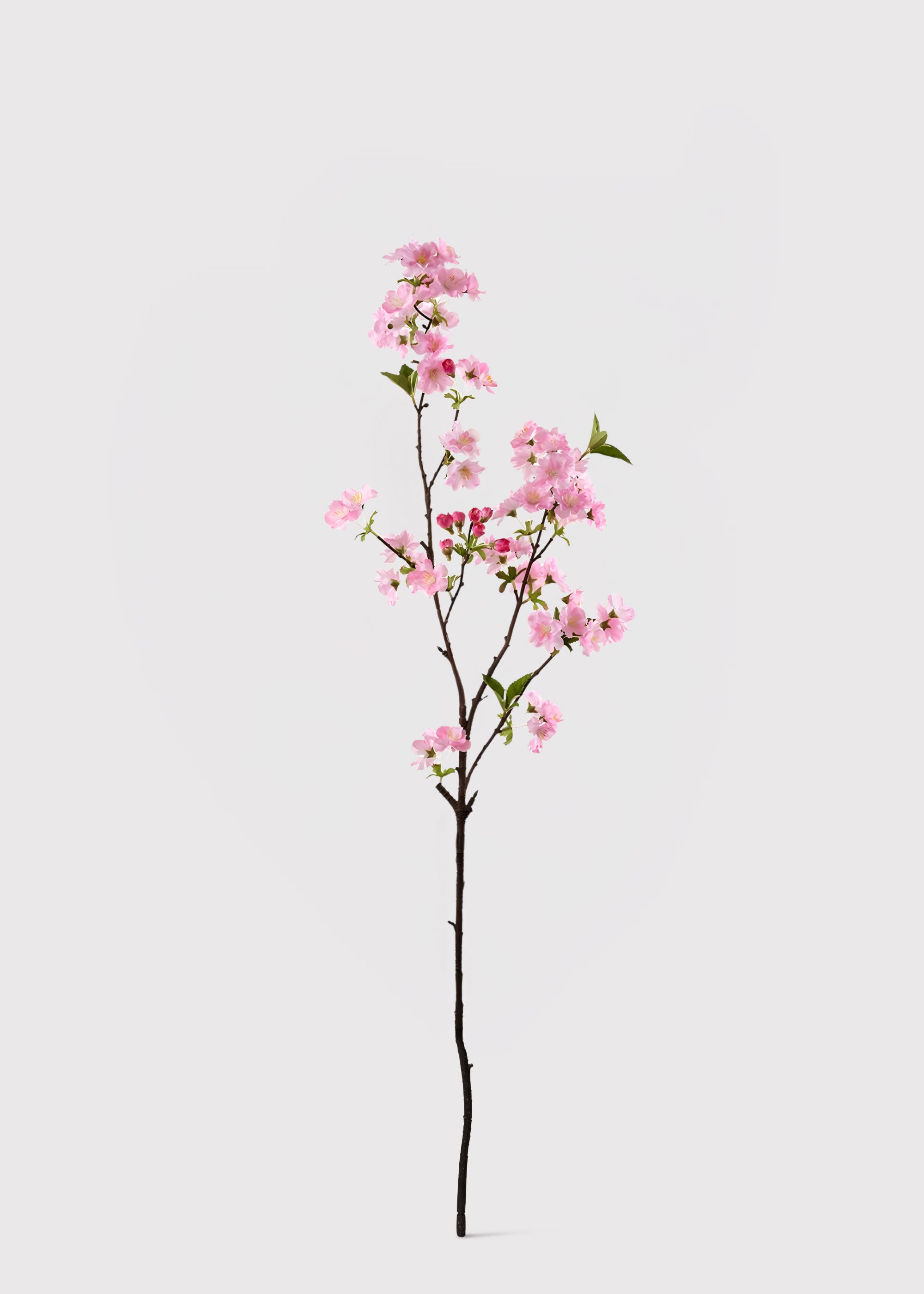 Artificial pink cherry blossom branch
