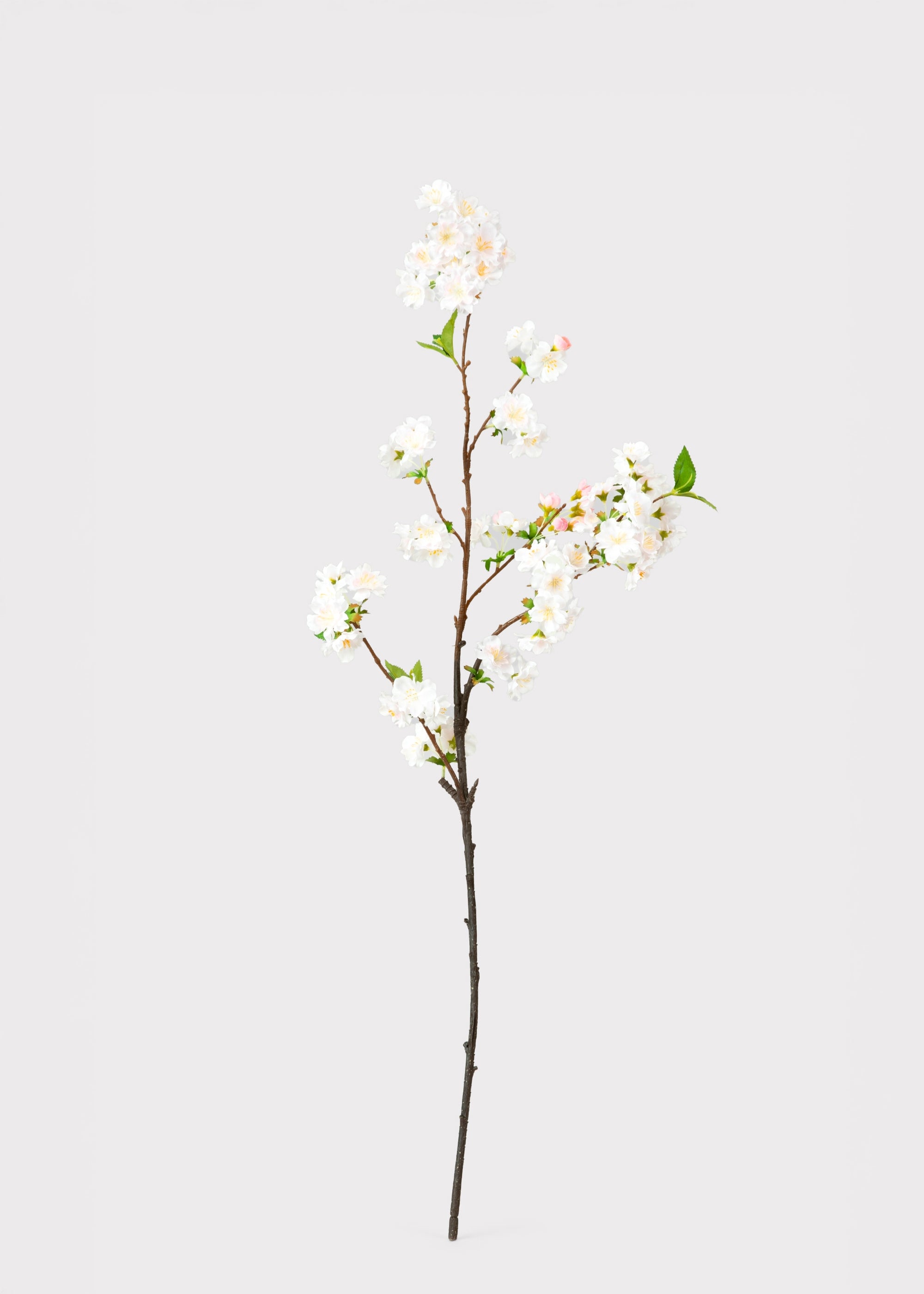 Cream blush artificial cherry blossom branch