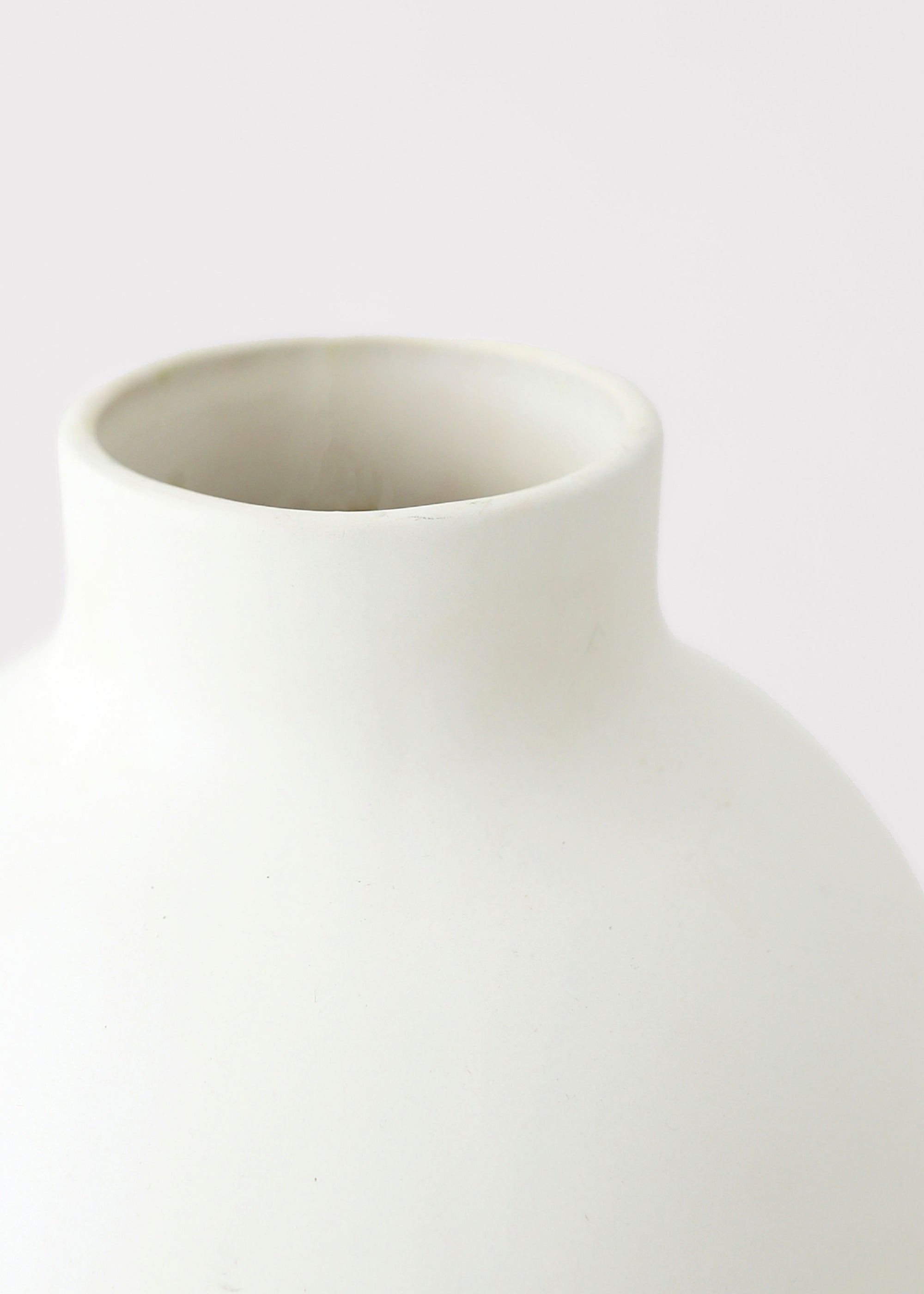 White ceramic vase