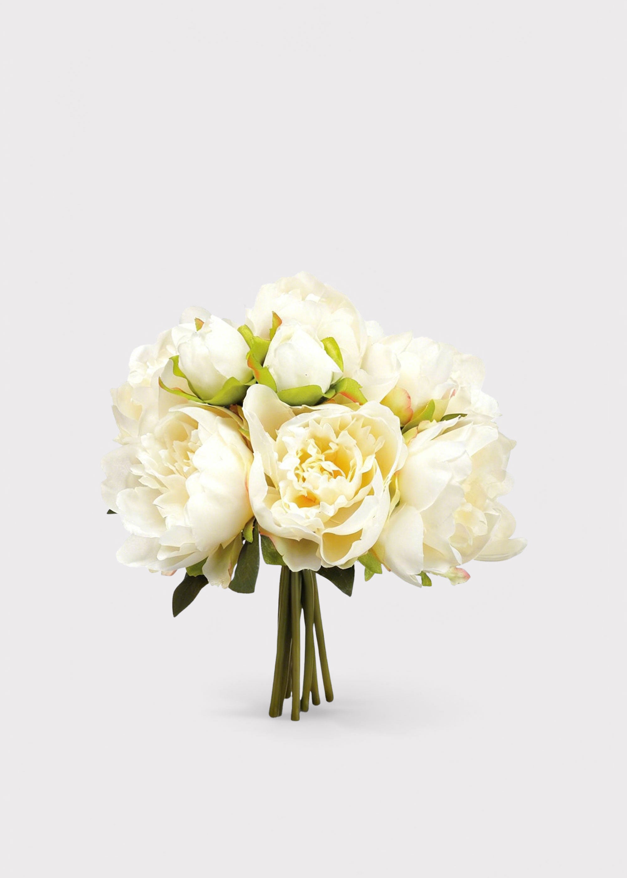 Artificial Peony Flower Bouquet in Cream
