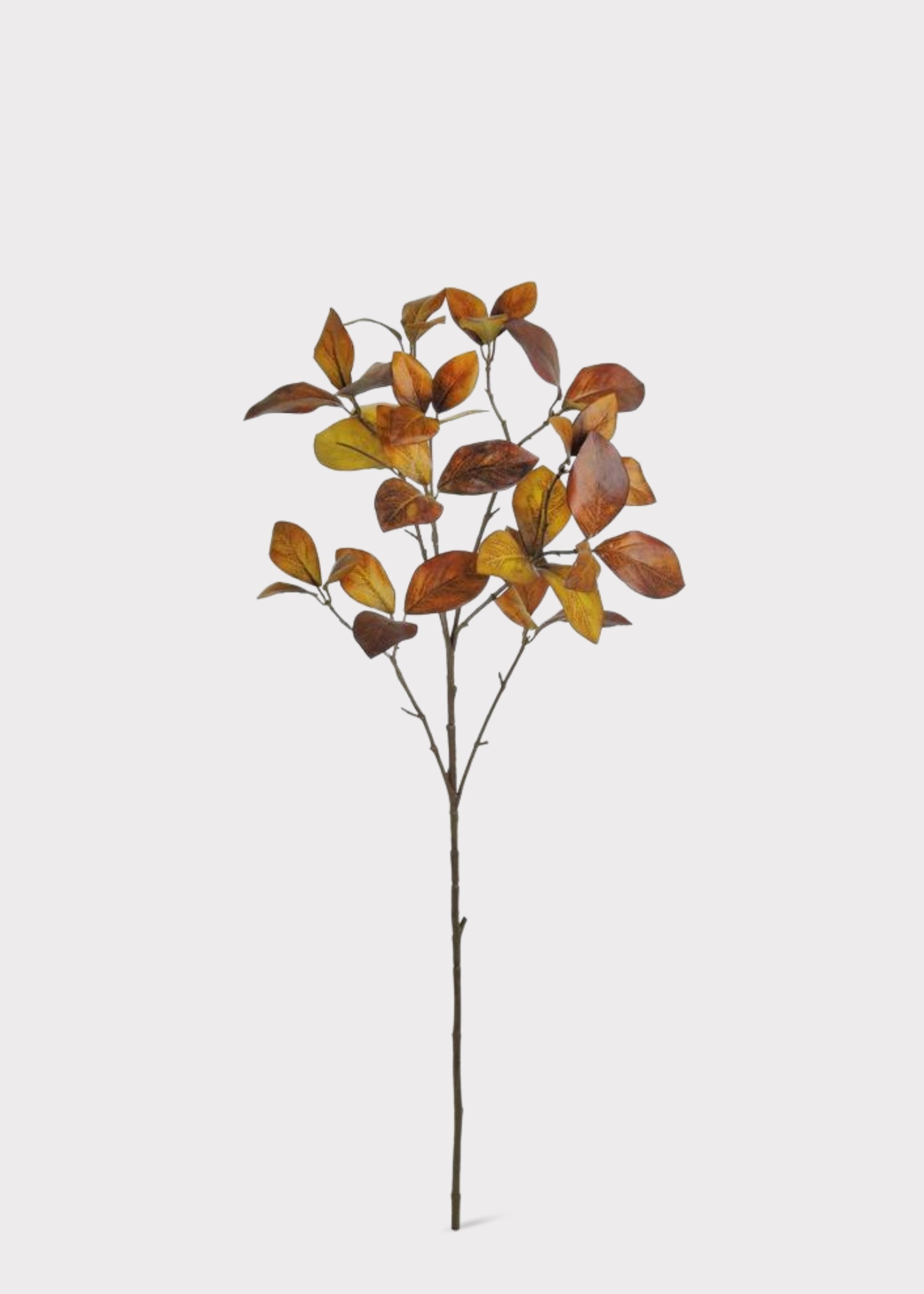 Artificial autumn leaves branch