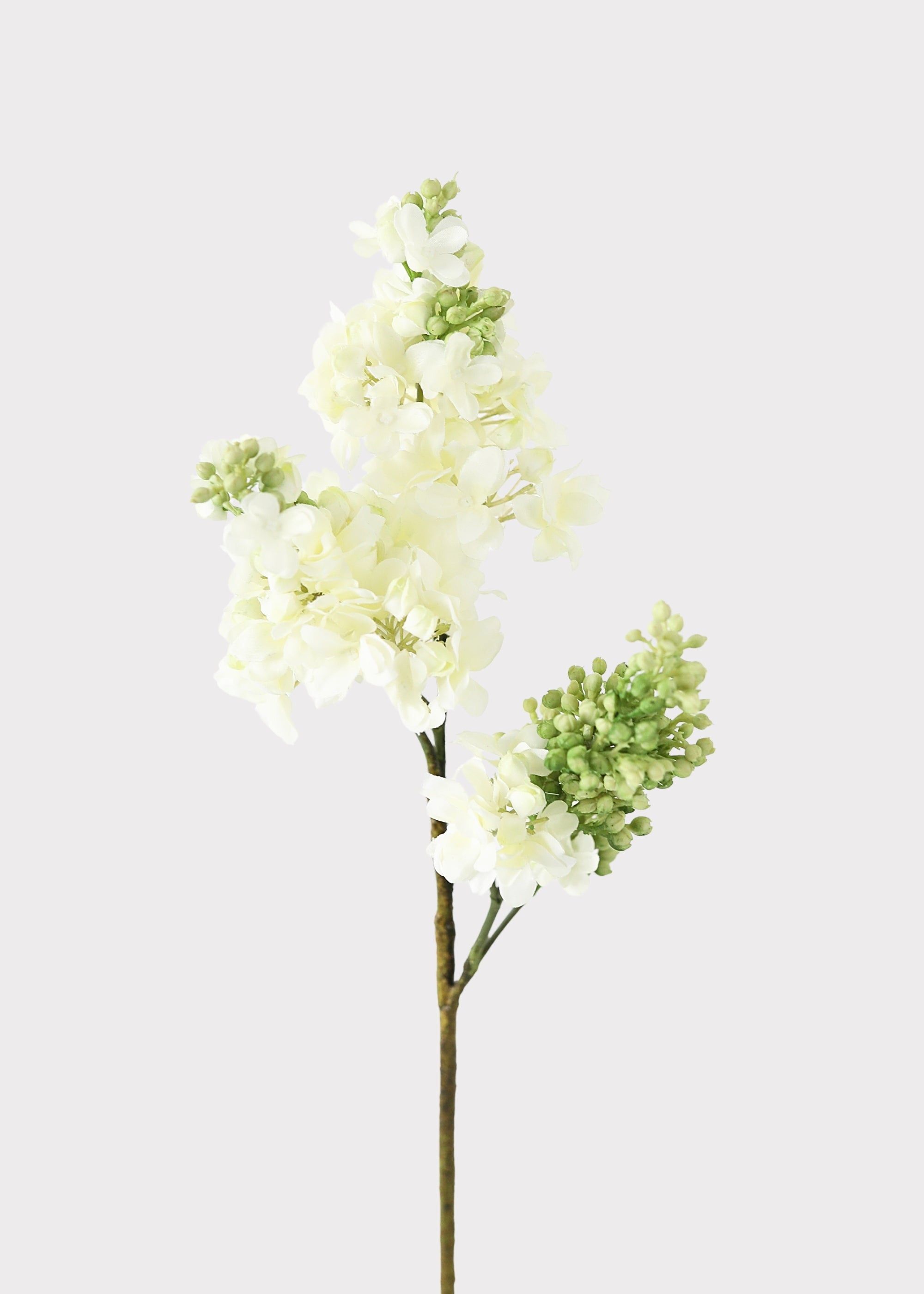 Faux Lilac Flower in Cream at Afloral