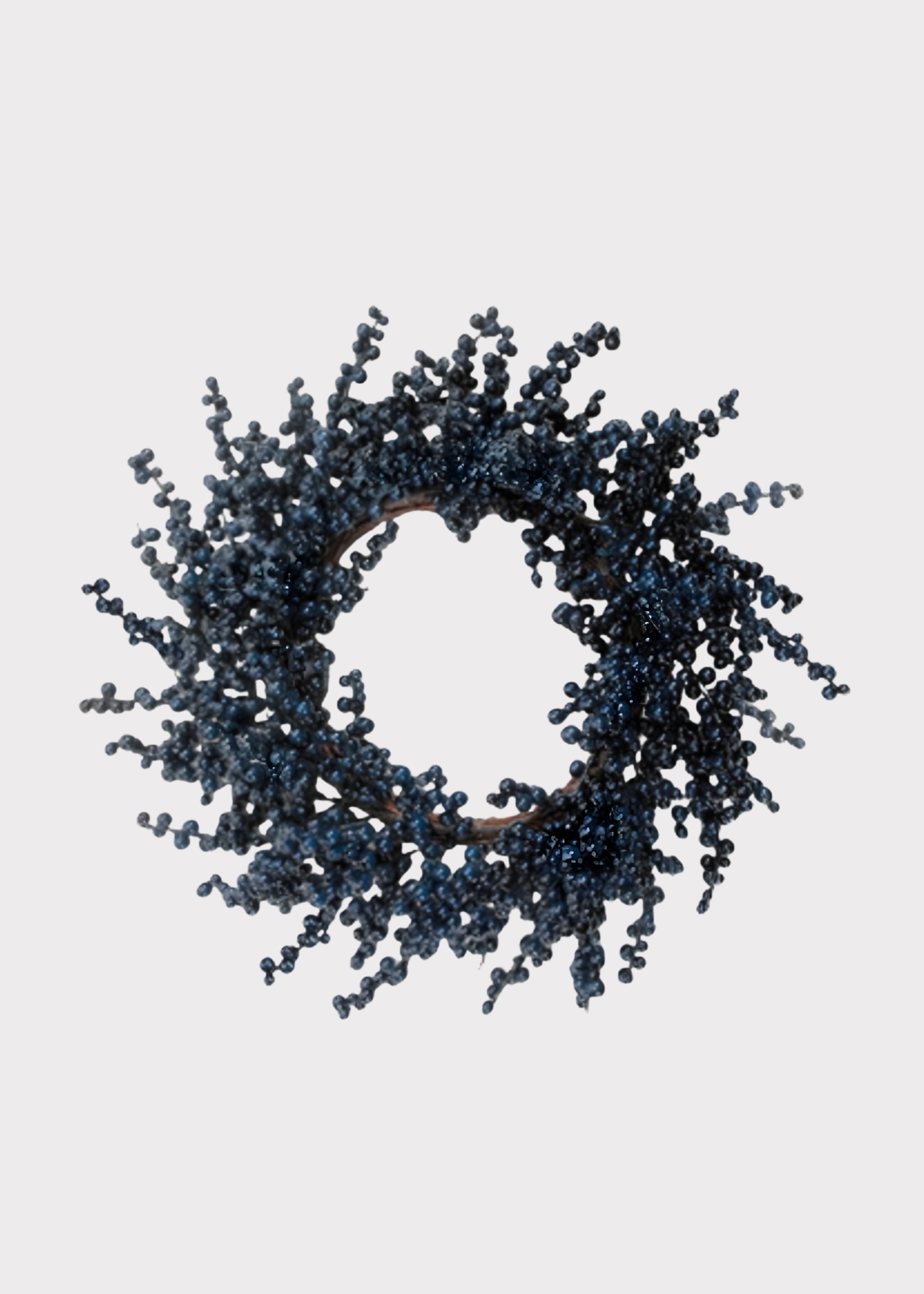 Artificial Holiday Berry Wreath in Blue