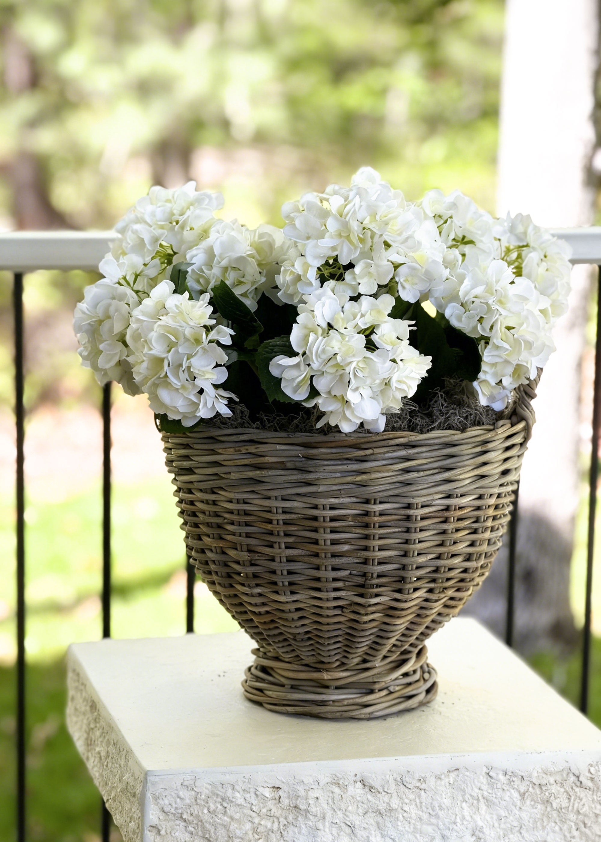 Potted Fake Hydrangea