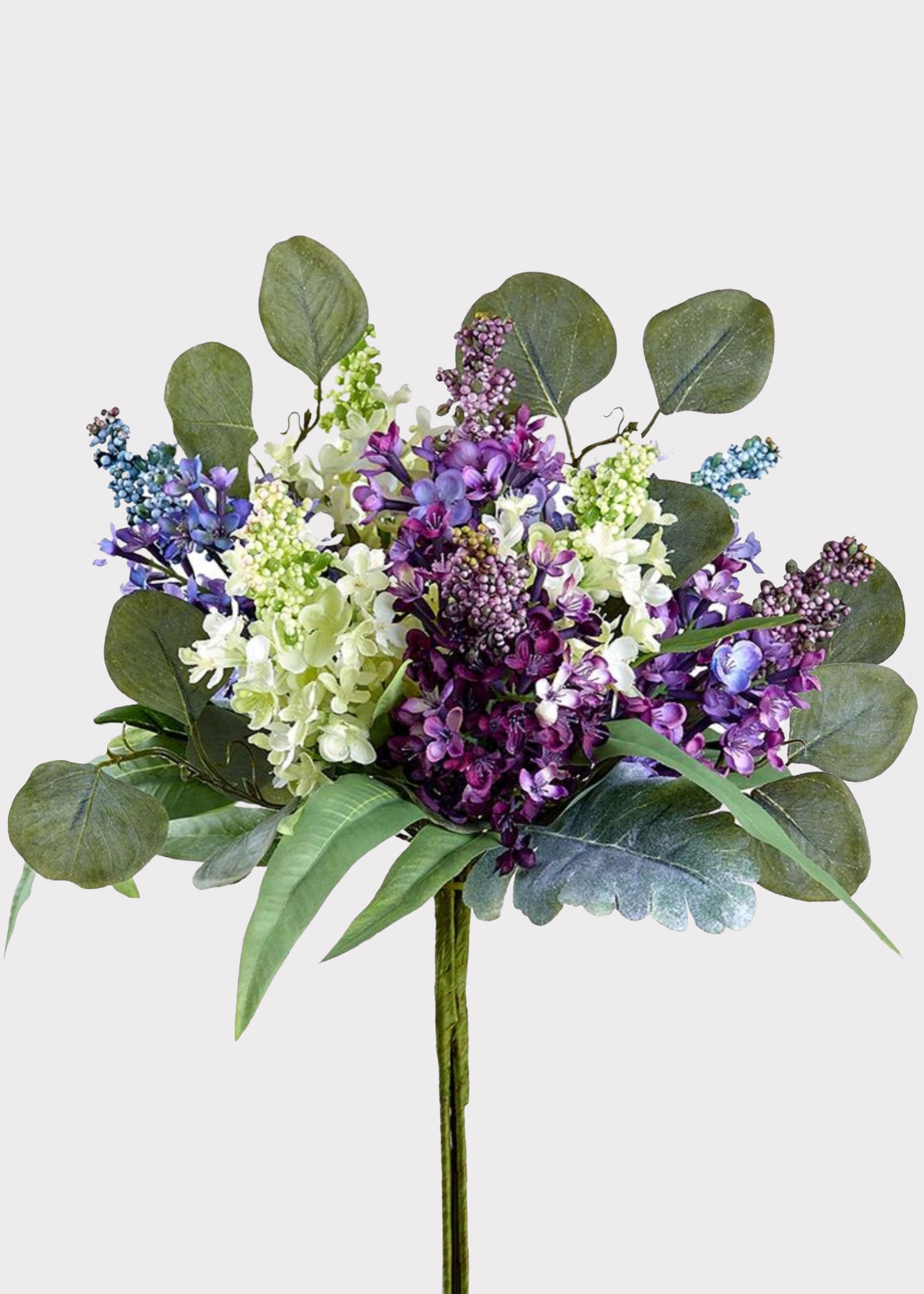 Artificial Lilac and Eucalyptus Bouquet
