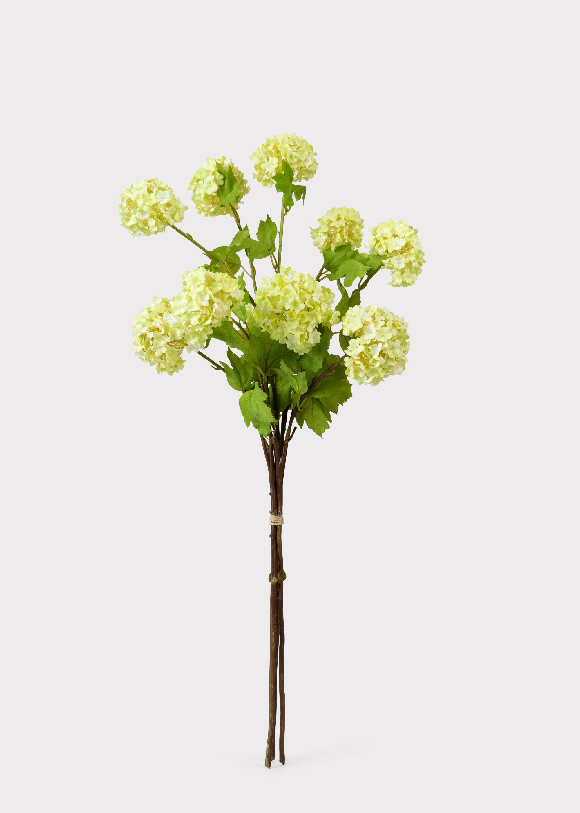 Honeydew Green Snowball Fake Flower Bundle