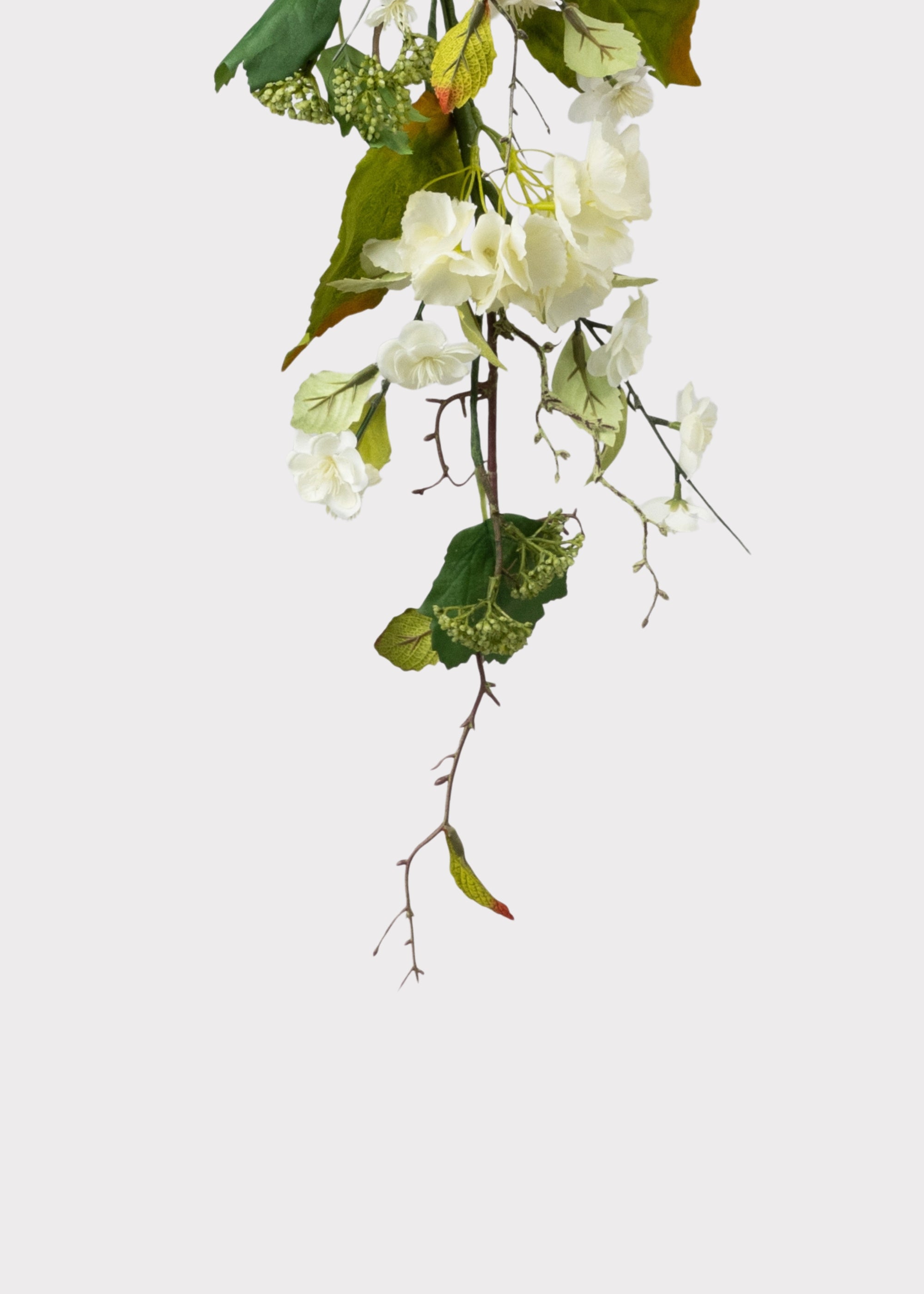 End of Artificial Hydrangea Garland