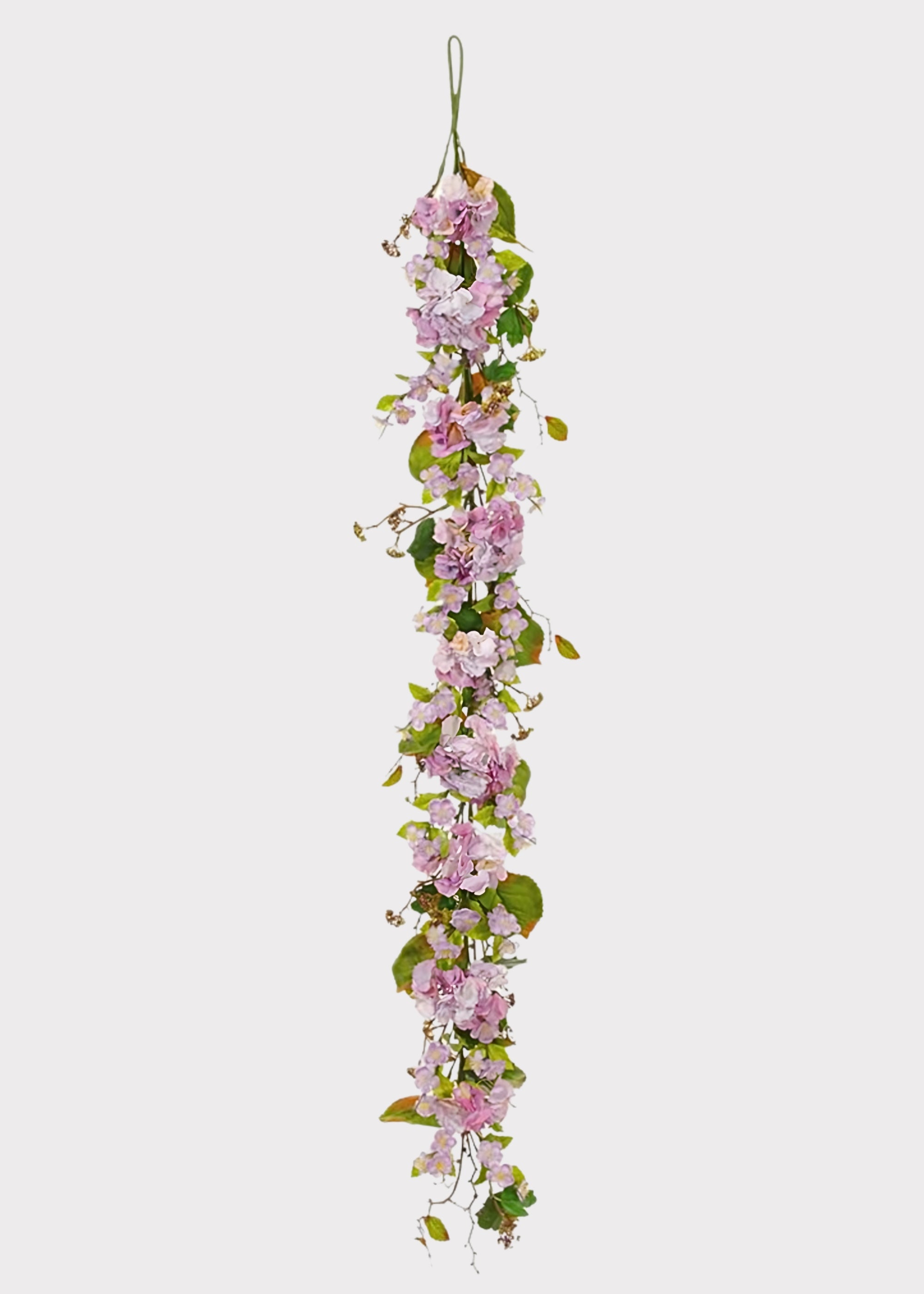 Lavender Fake Blooming Hydrangea Flower Garland