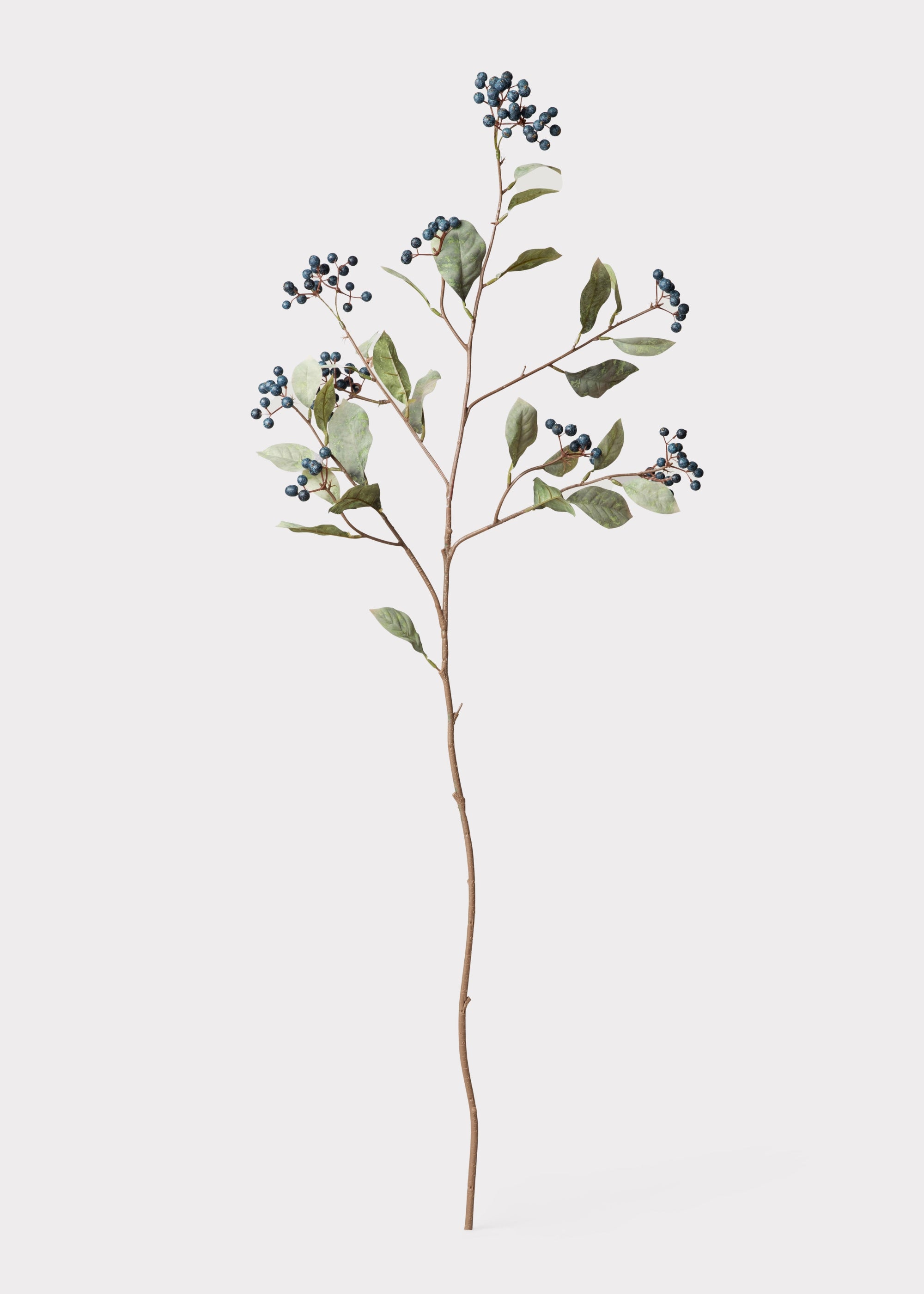 Faux Berry Branch in Blue