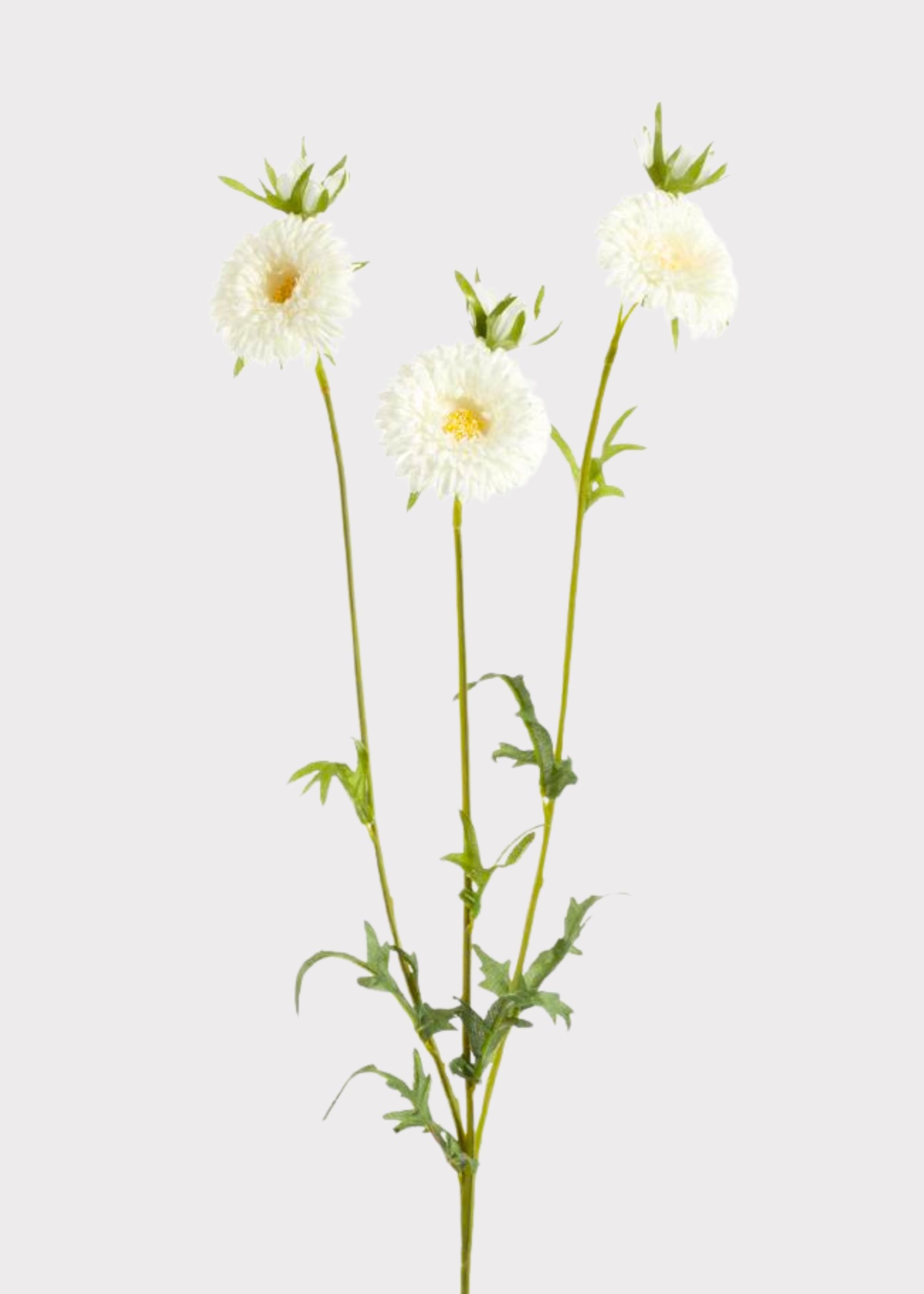 Fake Gerbera Daisy Flower Spray in White