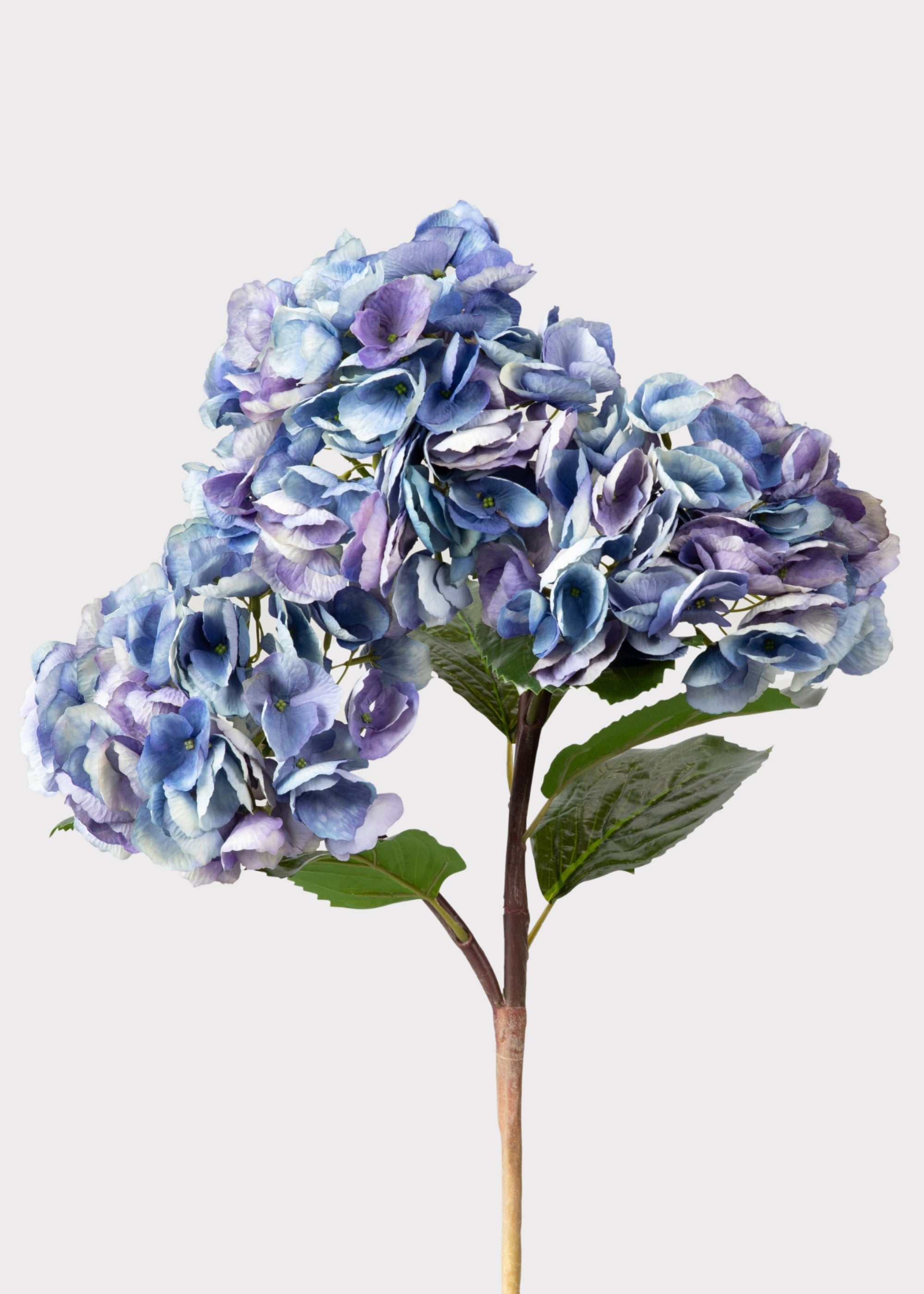 Artificial Hydrangeas in Lavender and Blue