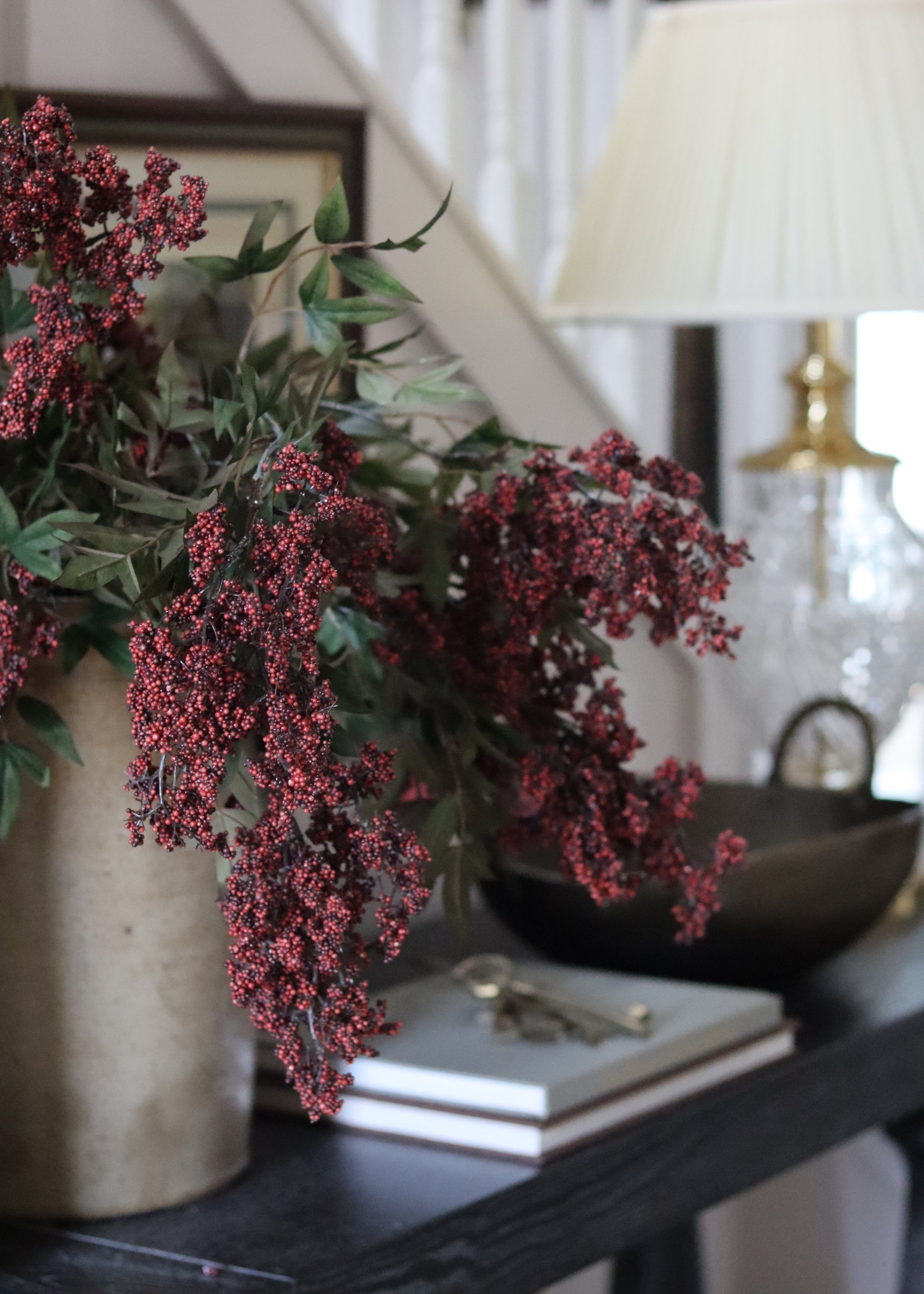 Burgundy Nandina Berry Branches