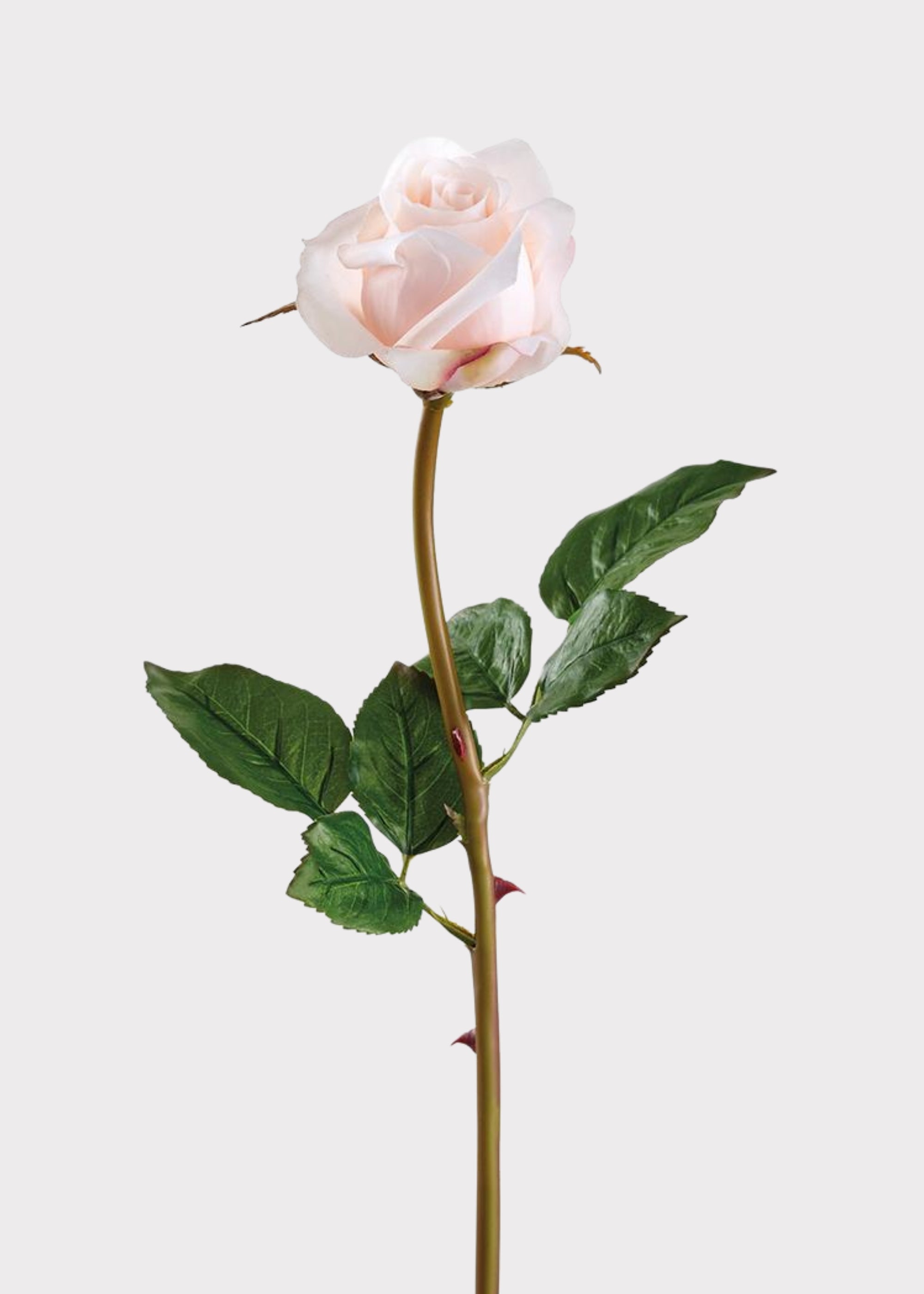 Blush Pink Real Touch Rose Bud