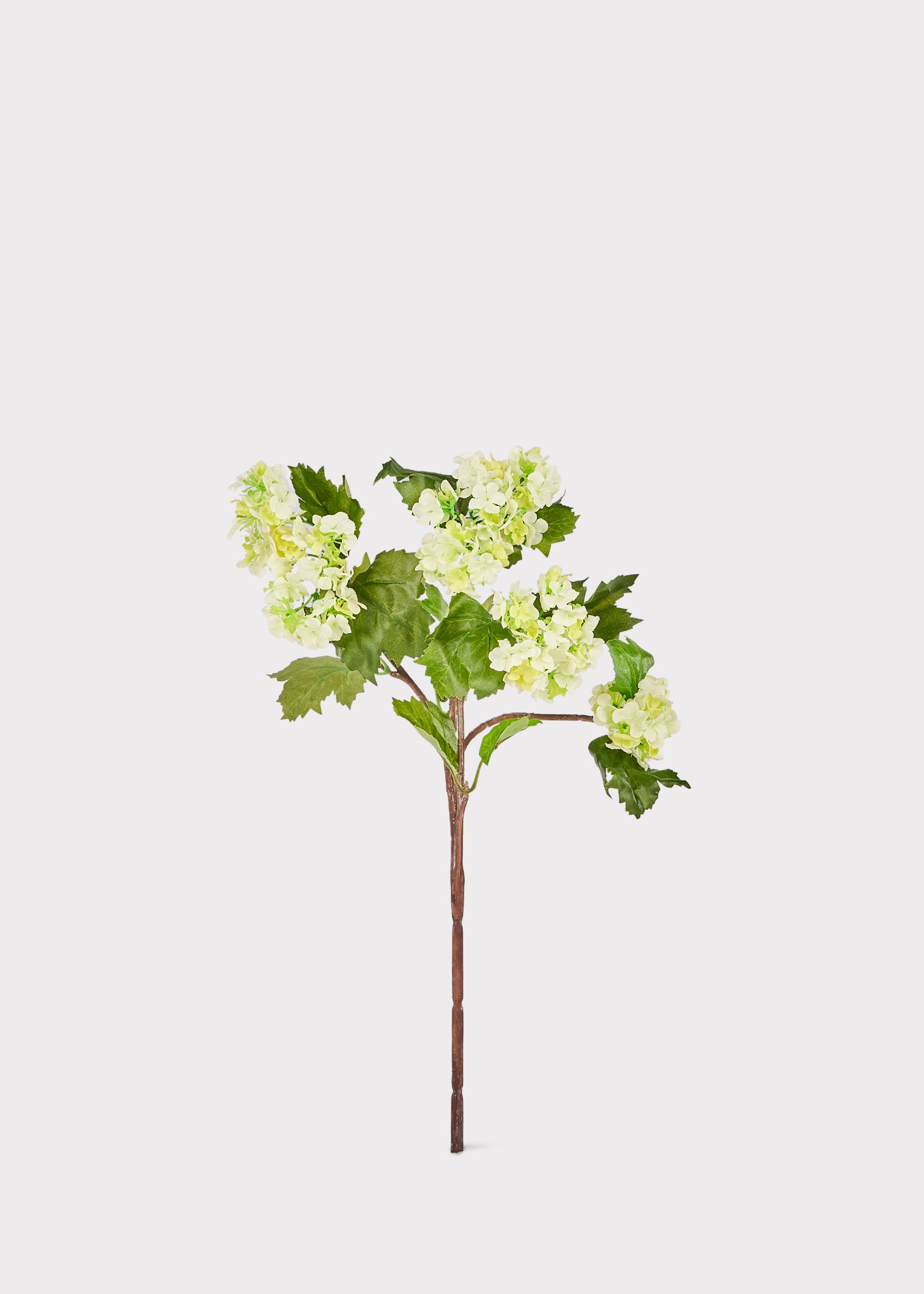 Green Artificial Snowball Flower Stem