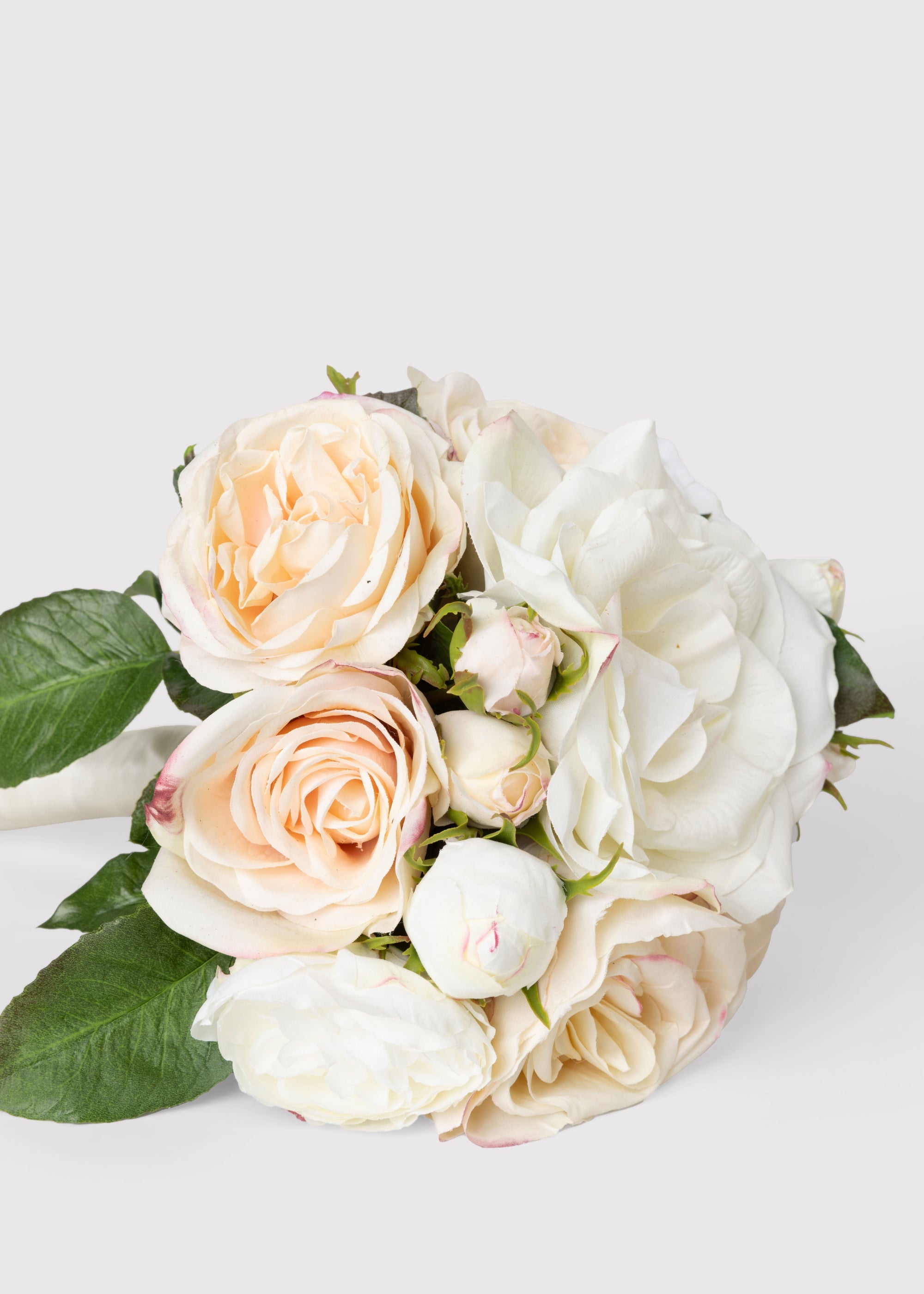 Silk Cream Rose Bouquet