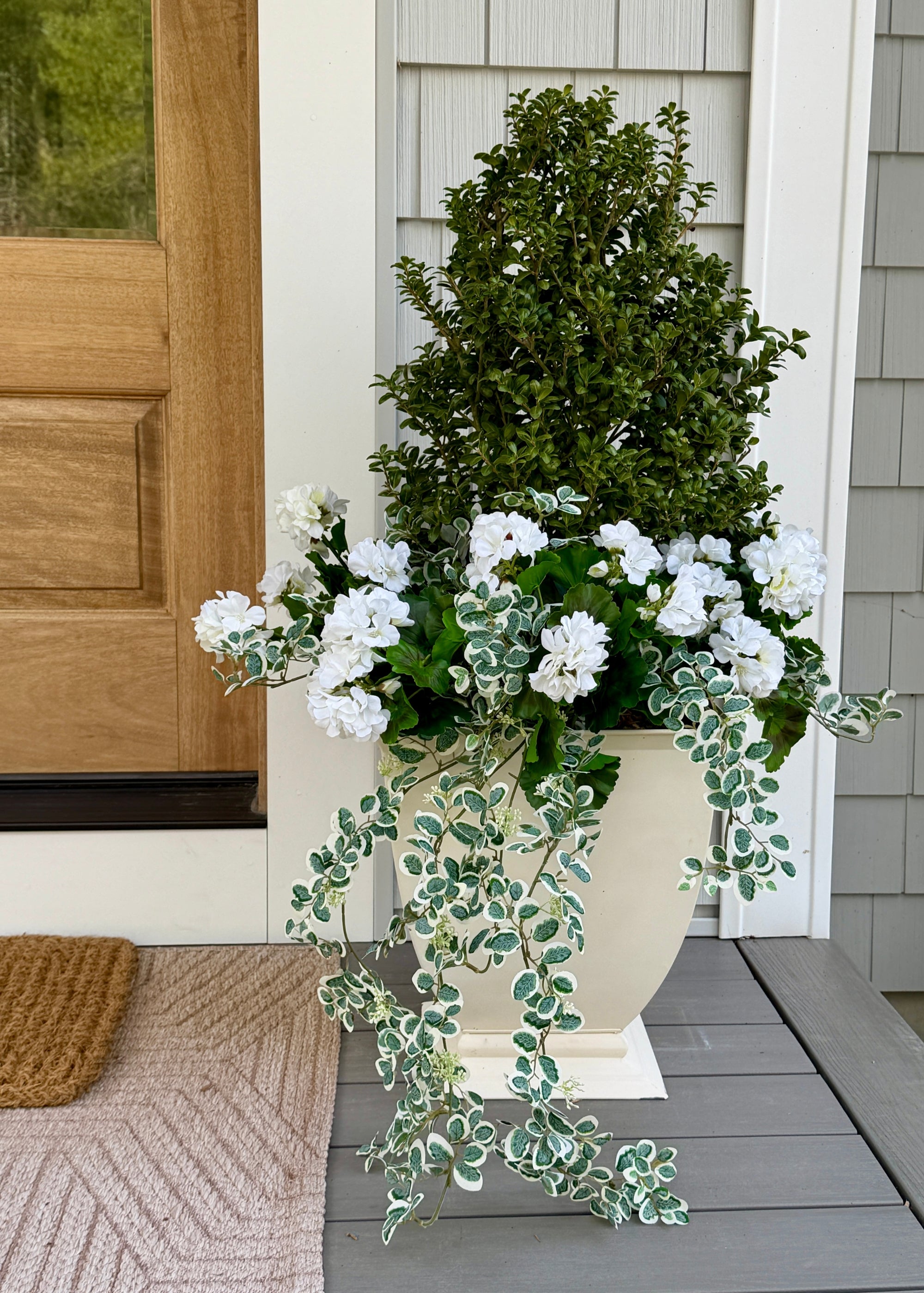 Decorative porch planter