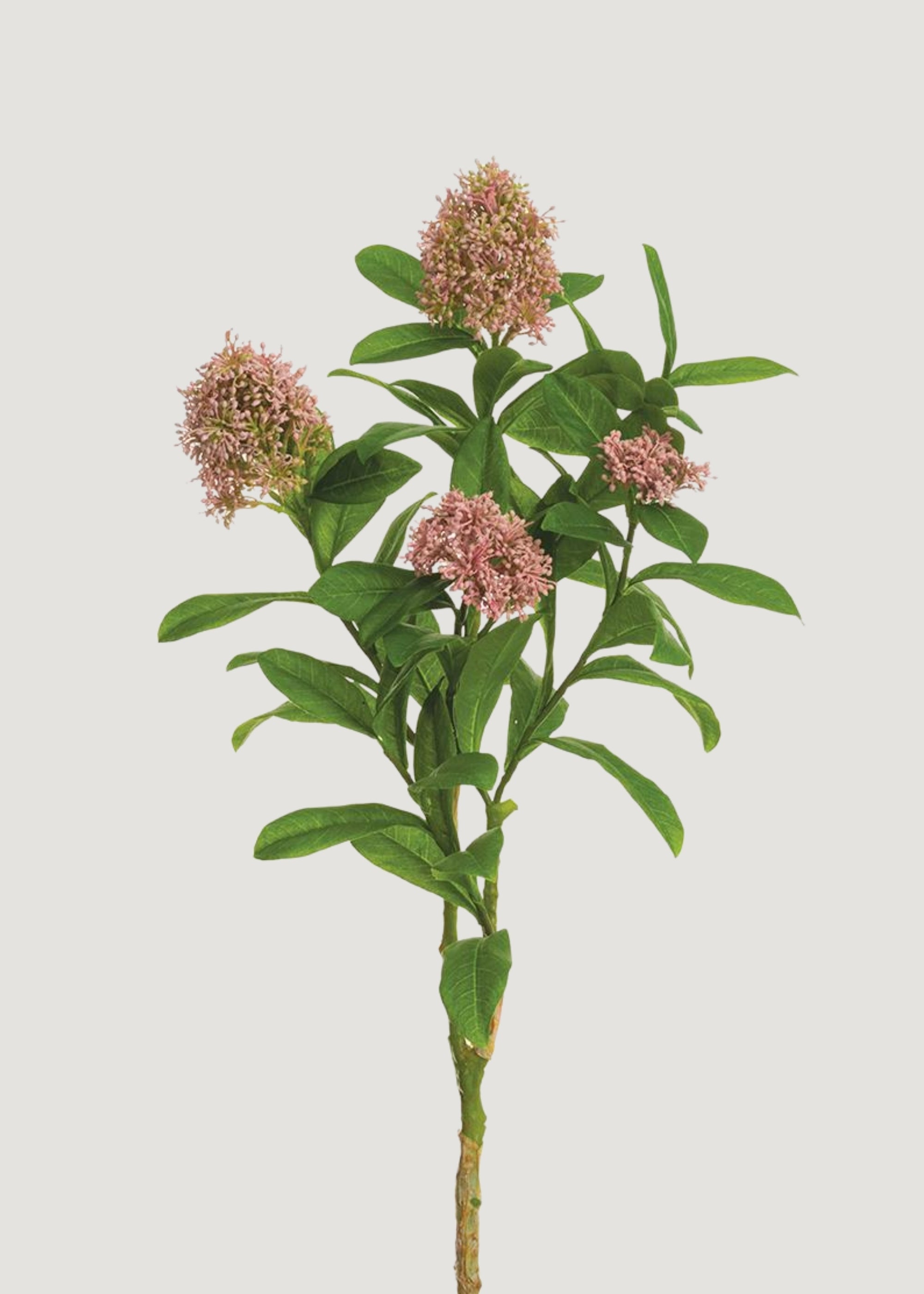 Artificial Skimmia Flower Cluster Branch in Mauve