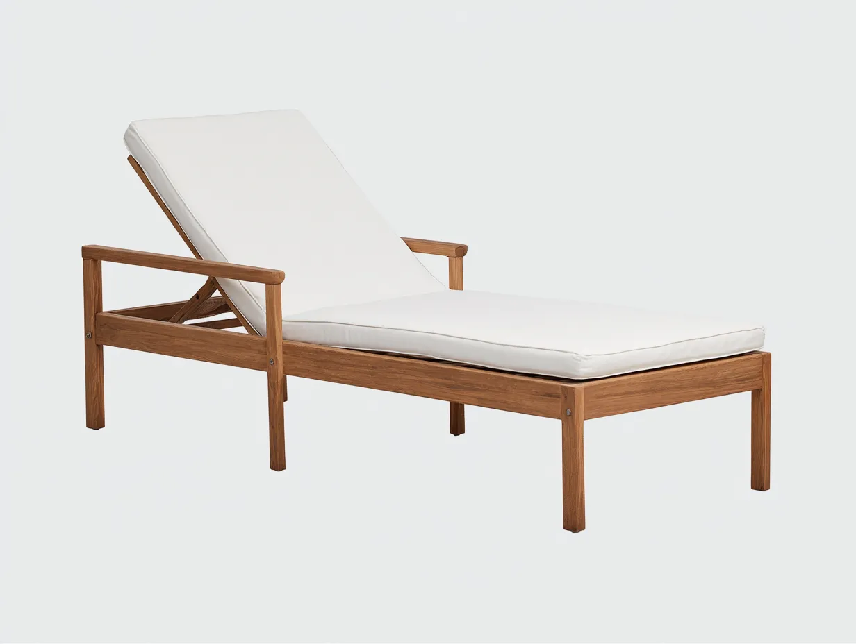Tumbona de exterior madera y cuerda 195x67x78 cm - negro y madera natural - con mesa auxiliar-Doralyinterior