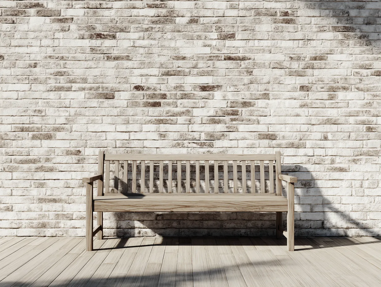 Banco de exterior madera 148x58x86 cm - madera envejecida - diseño ligero para terraza-Zimoioliving