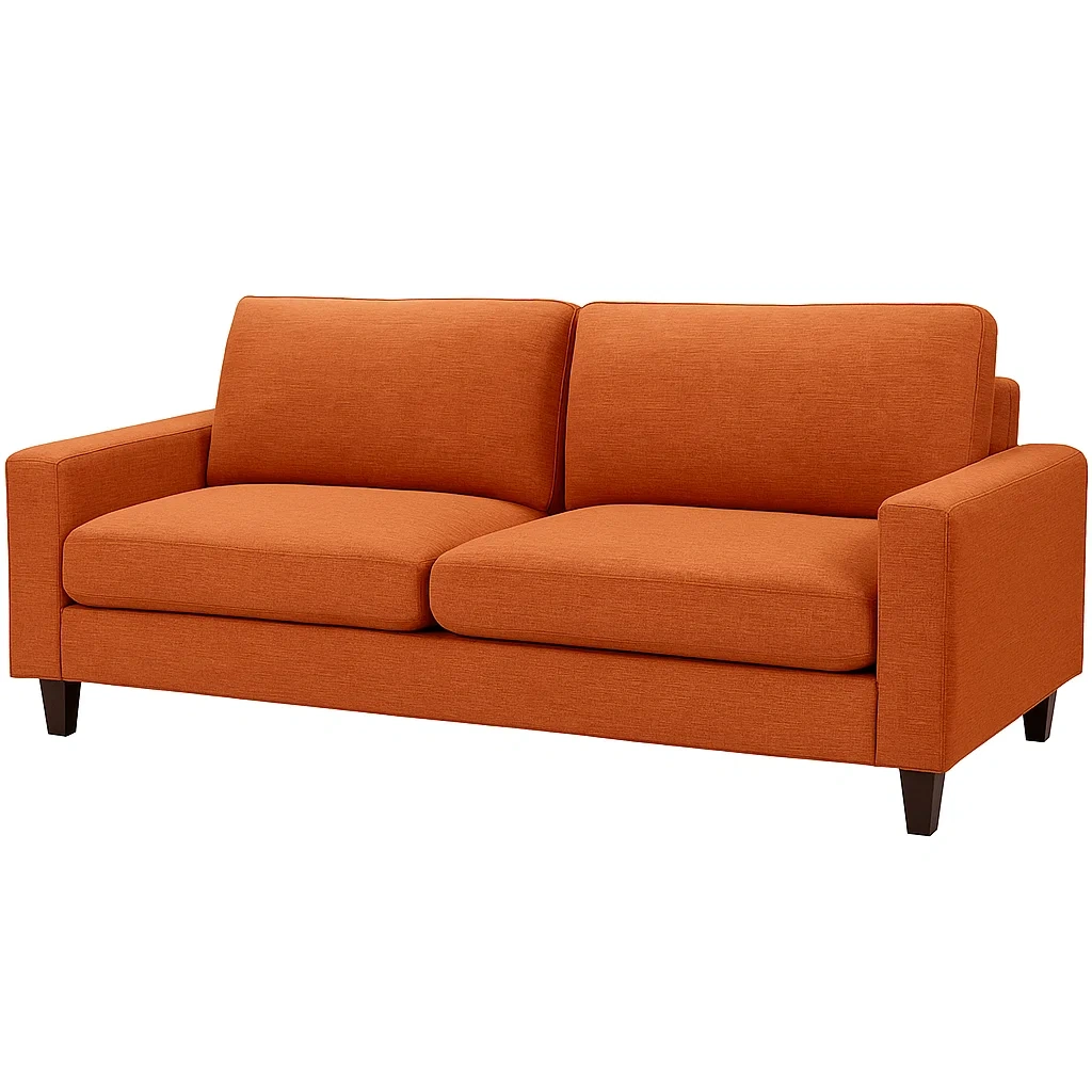 3-Sitzer Sofa Orange Stoff-COZYARONE