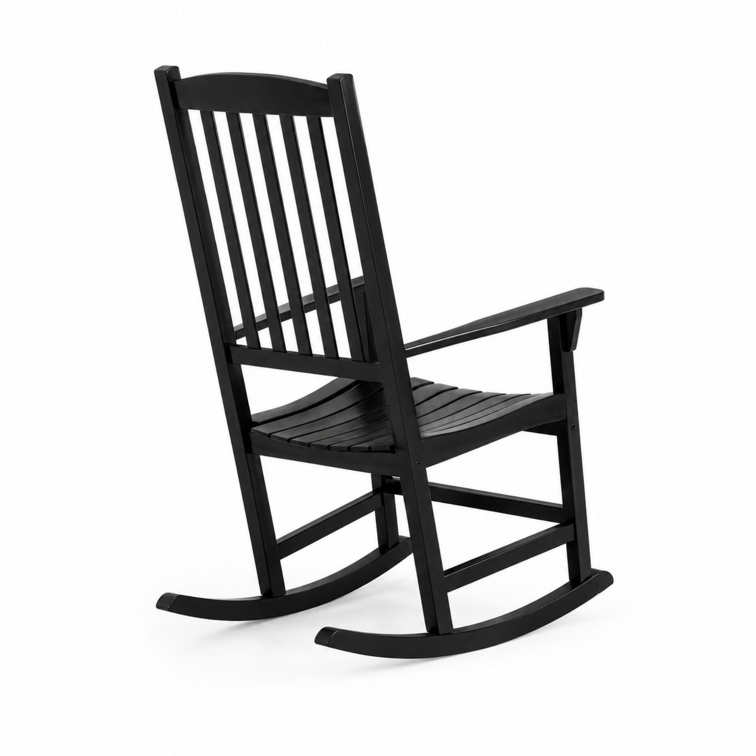 Chaise Berçante en Bois Noir