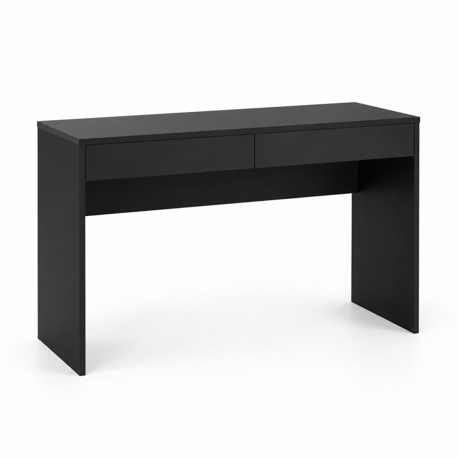 Schreibtisch mit Schubladen MDF Schwarz 120x55x75 cm