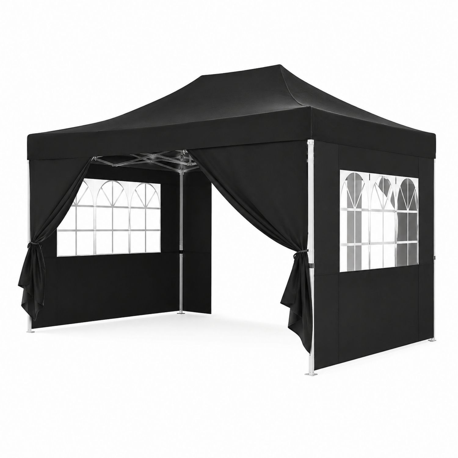 Metallpavillon 3x3 m Schwarz