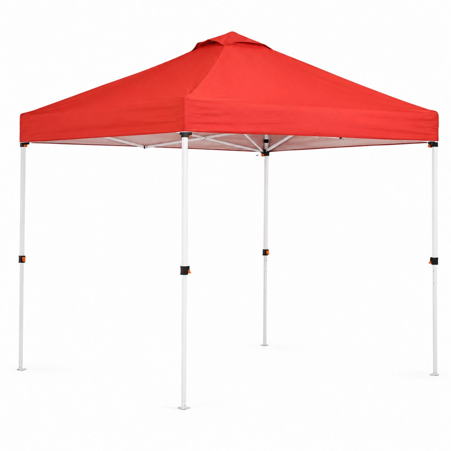 Pavillon 3x3m Rot Polyester mit Stahlrahmen